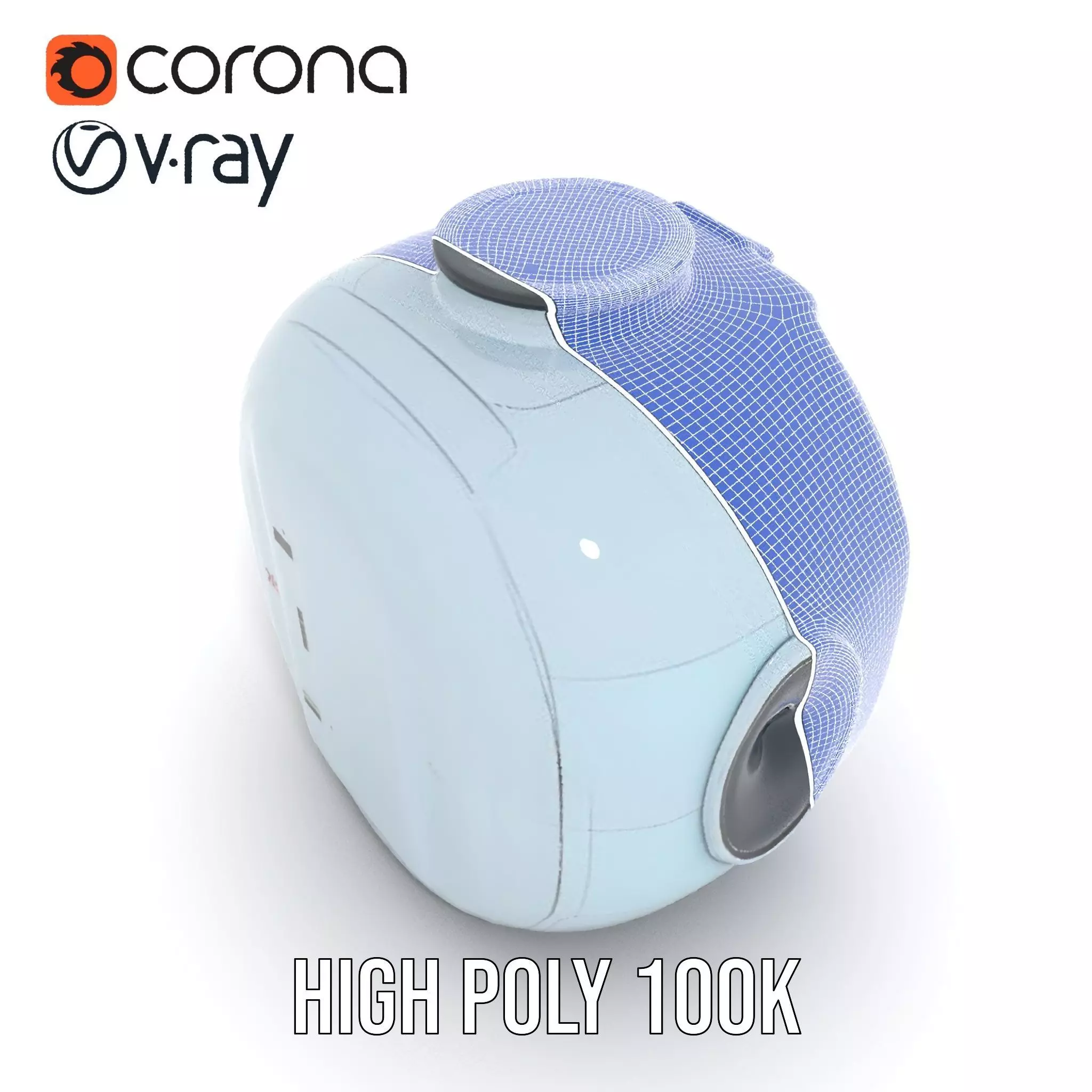 Futuristic Medical Pod Model Pack Low-poly 3D model_33