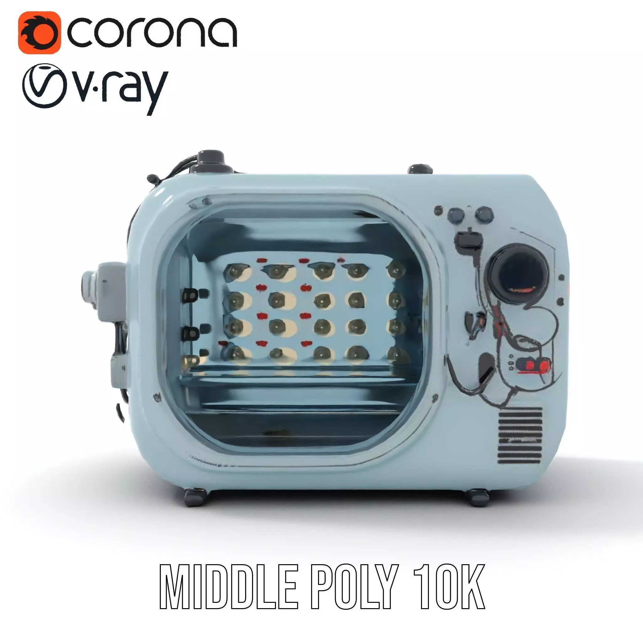 Industrial Light Chamber Model Pack Low-poly 3D model_5