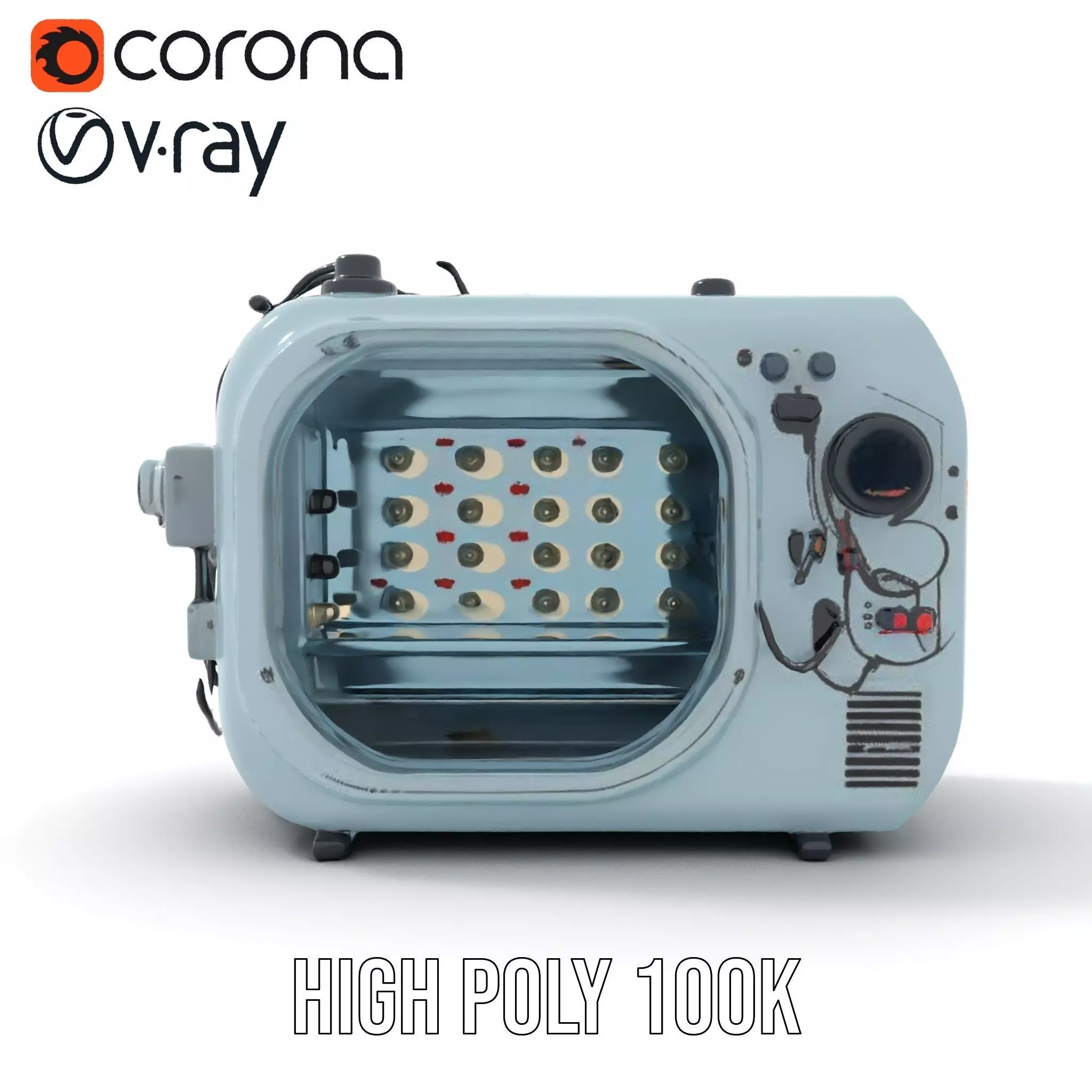 Industrial Light Chamber Model Pack Low-poly 3D model_20