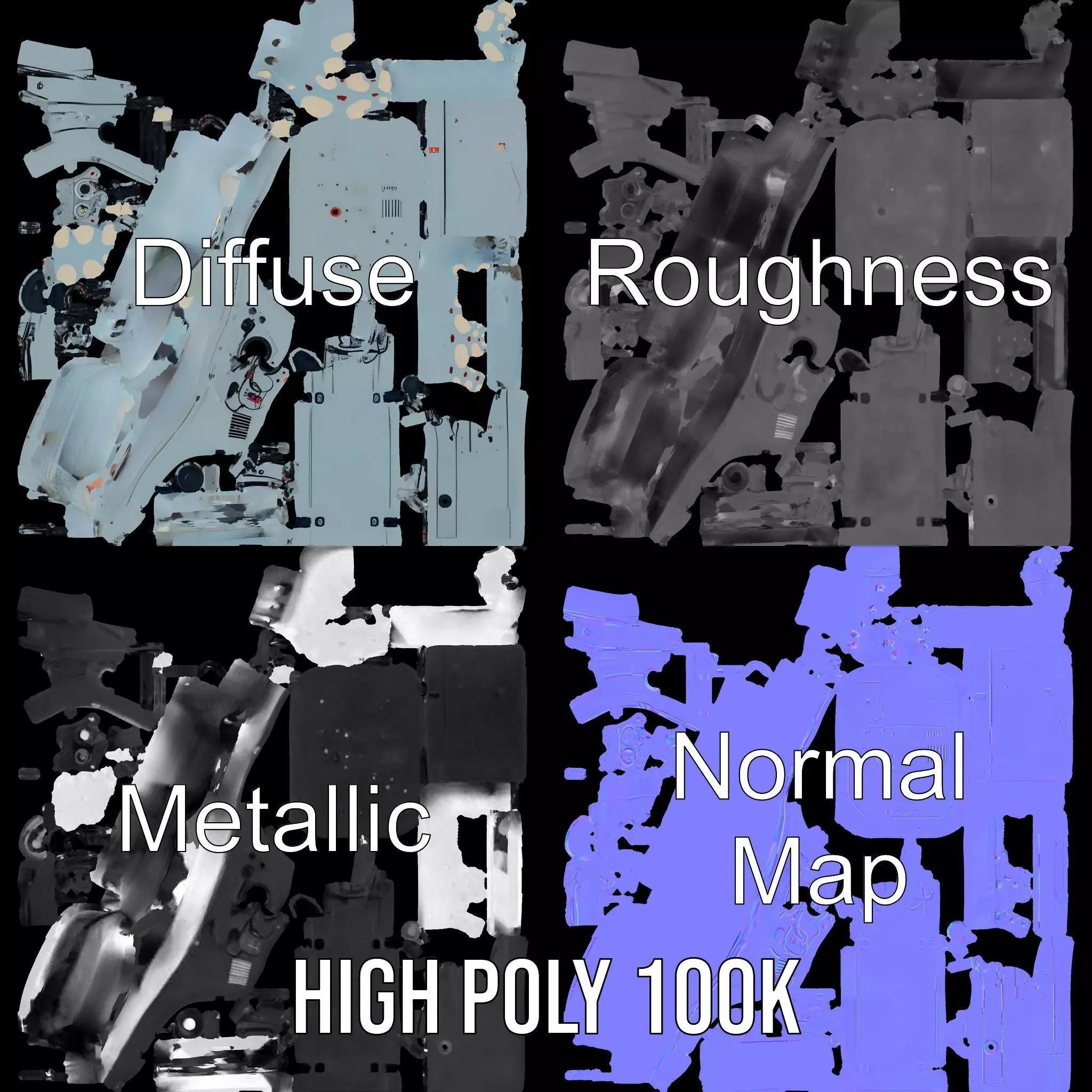 Industrial Light Chamber Model Pack Low-poly 3D model_3