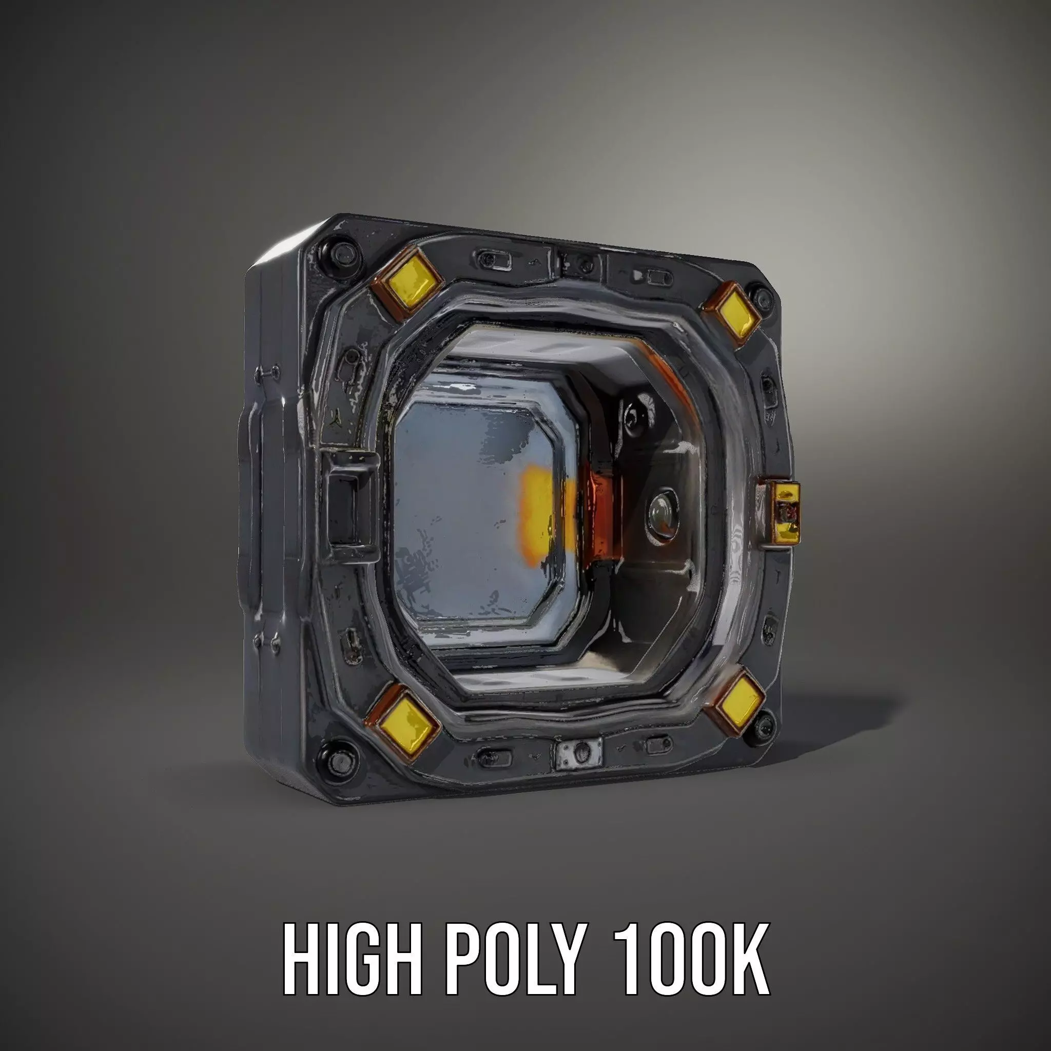 Futuristic SciFi Door Model Pack with Illuminated Details Low-poly 3D model_8