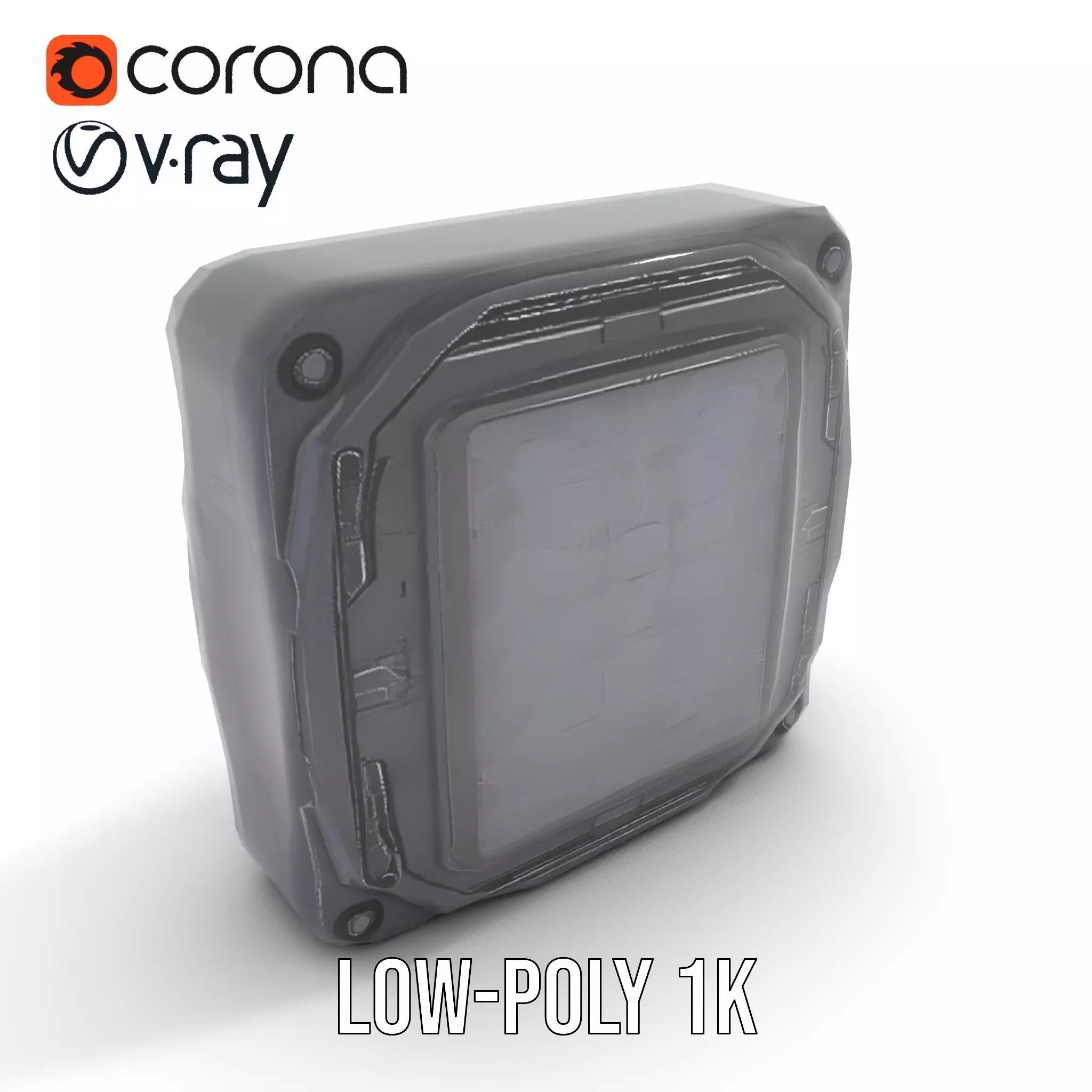 Futuristic SciFi Door Model Pack with Illuminated Details Low-poly 3D model_21