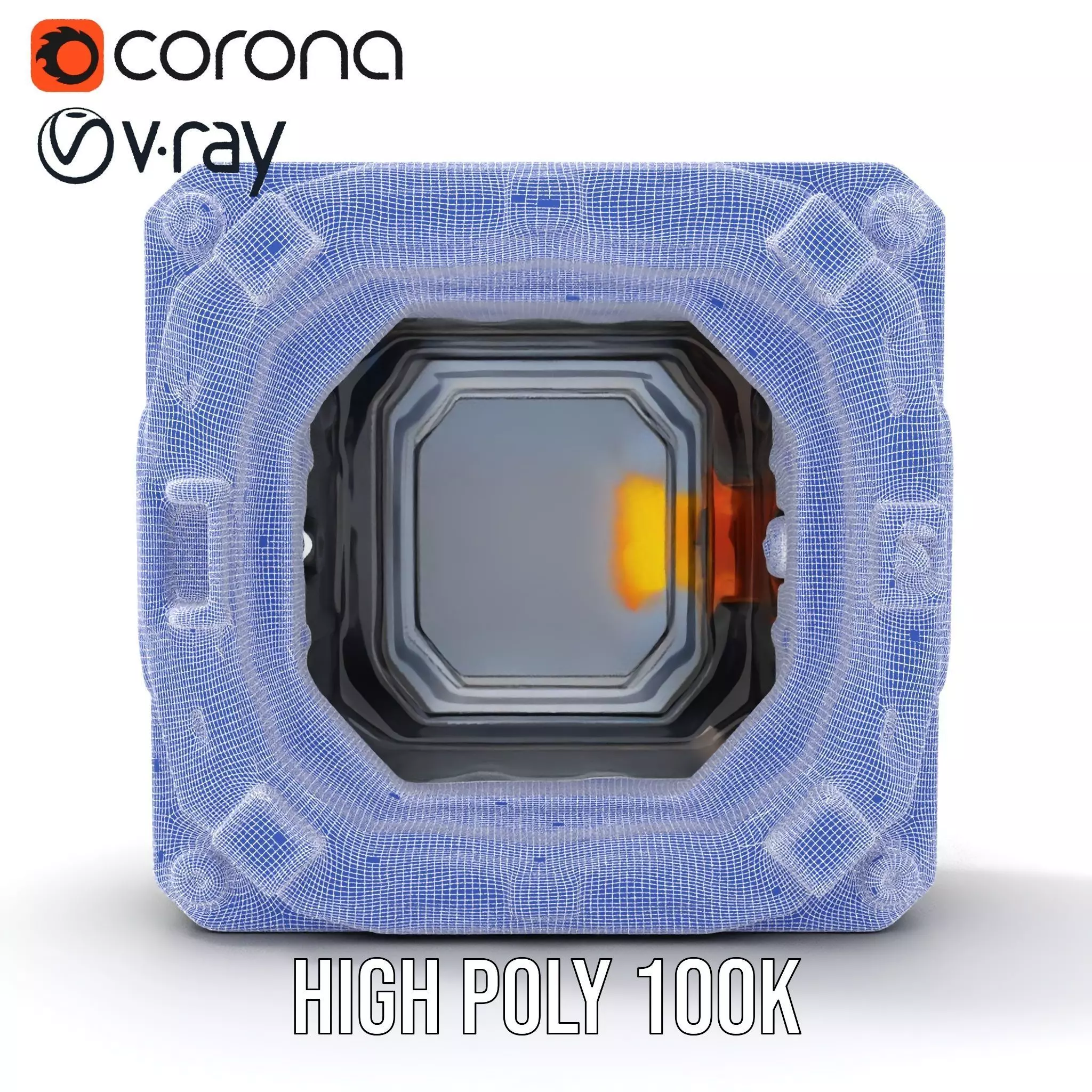 Futuristic SciFi Door Model Pack with Illuminated Details Low-poly 3D model_33