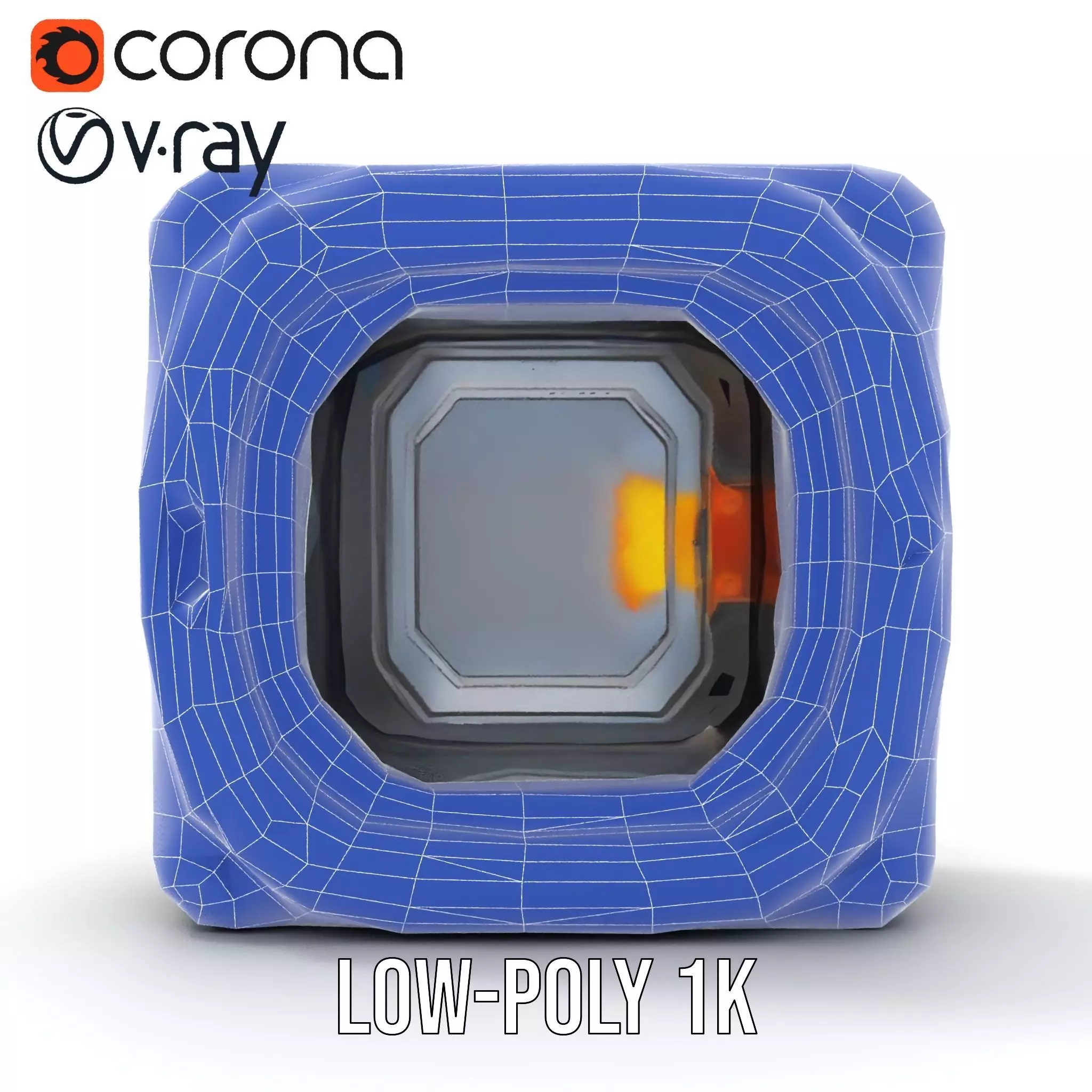 Futuristic SciFi Door Model Pack with Illuminated Details Low-poly 3D model_30