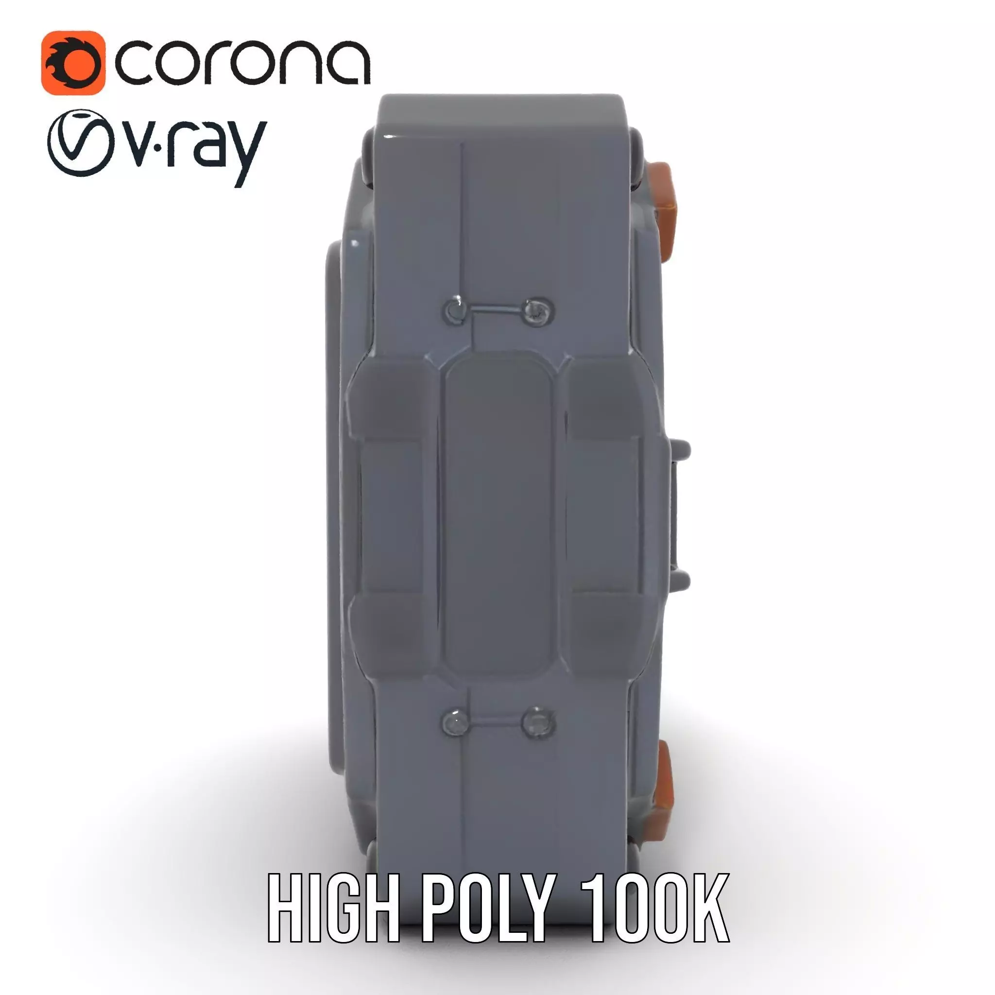 Futuristic SciFi Door Model Pack with Illuminated Details Low-poly 3D model_31