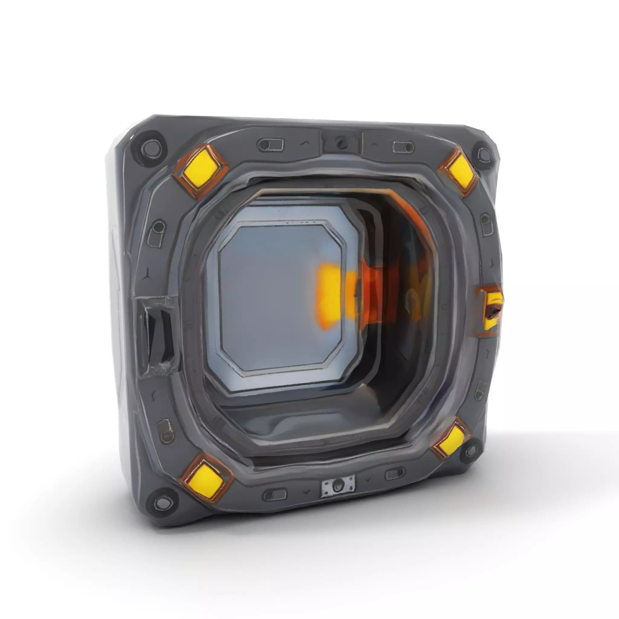 Futuristic SciFi Door Model Pack with Illuminated Details Low-poly 3D model_14