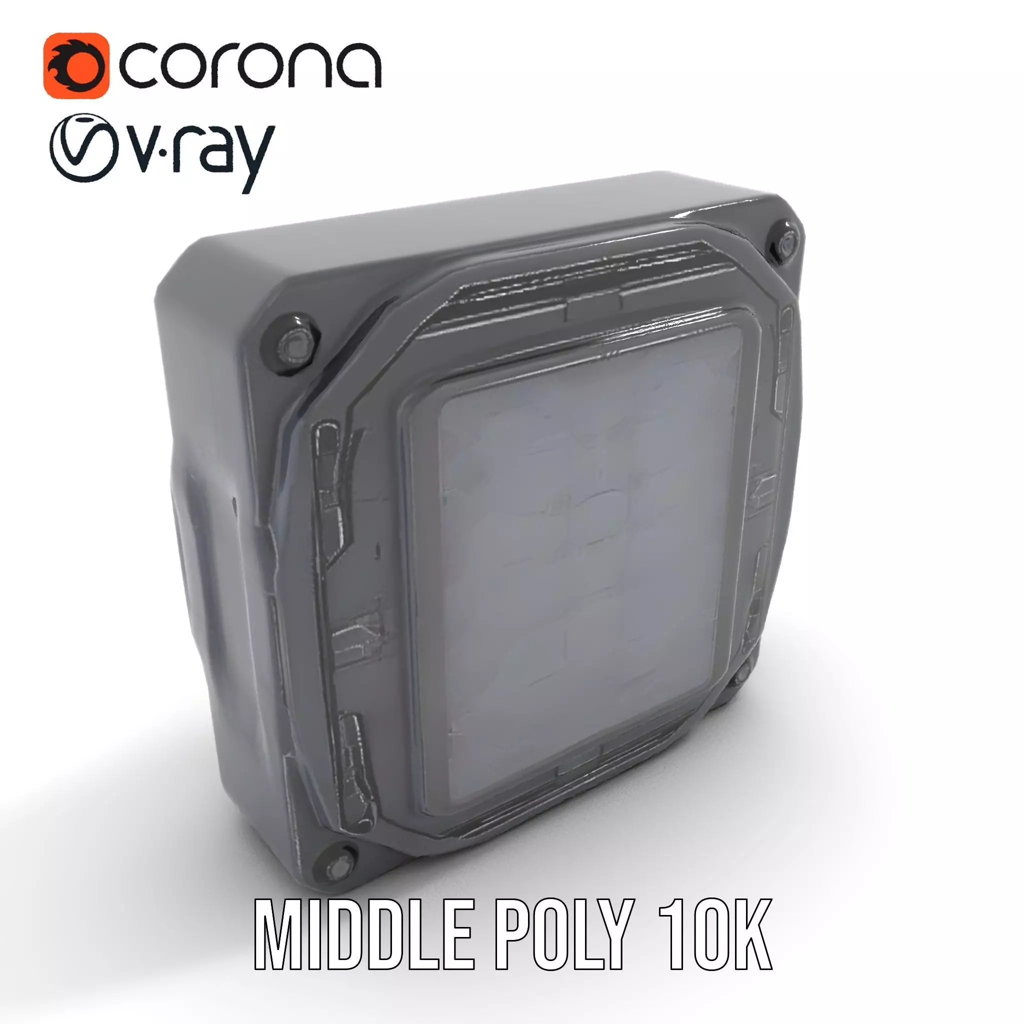 Futuristic SciFi Door Model Pack with Illuminated Details Low-poly 3D model_11