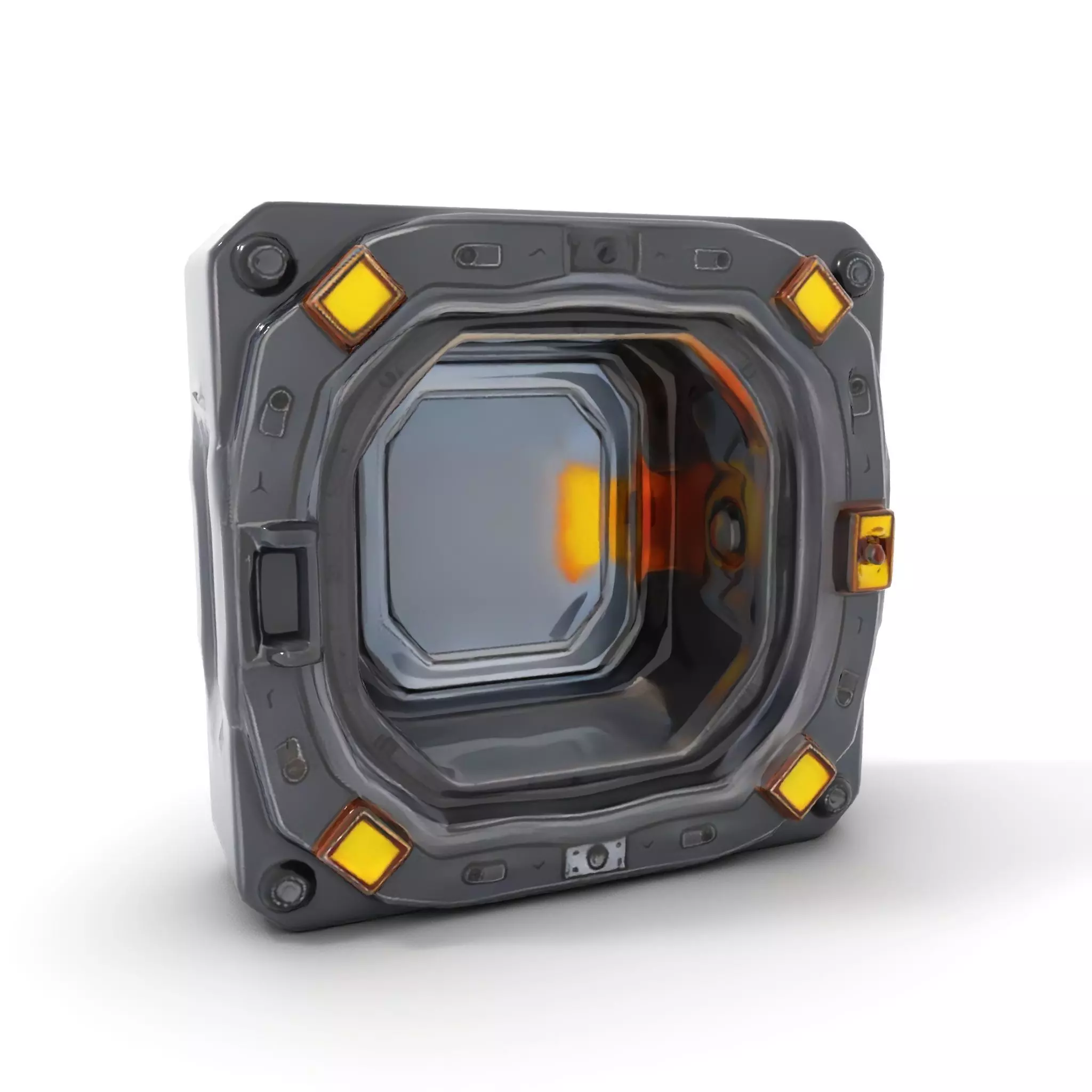 Futuristic SciFi Door Model Pack with Illuminated Details Low-poly 3D model_15