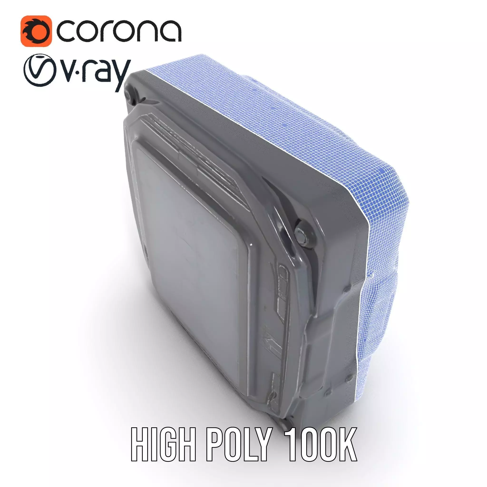 Futuristic SciFi Door Model Pack with Illuminated Details Low-poly 3D model_32