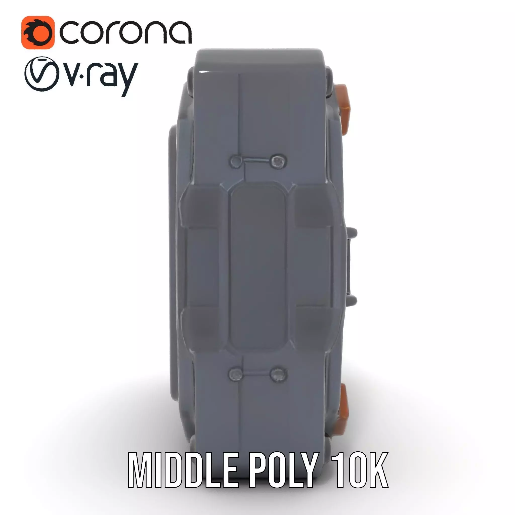 Futuristic SciFi Door Model Pack with Illuminated Details Low-poly 3D model_5