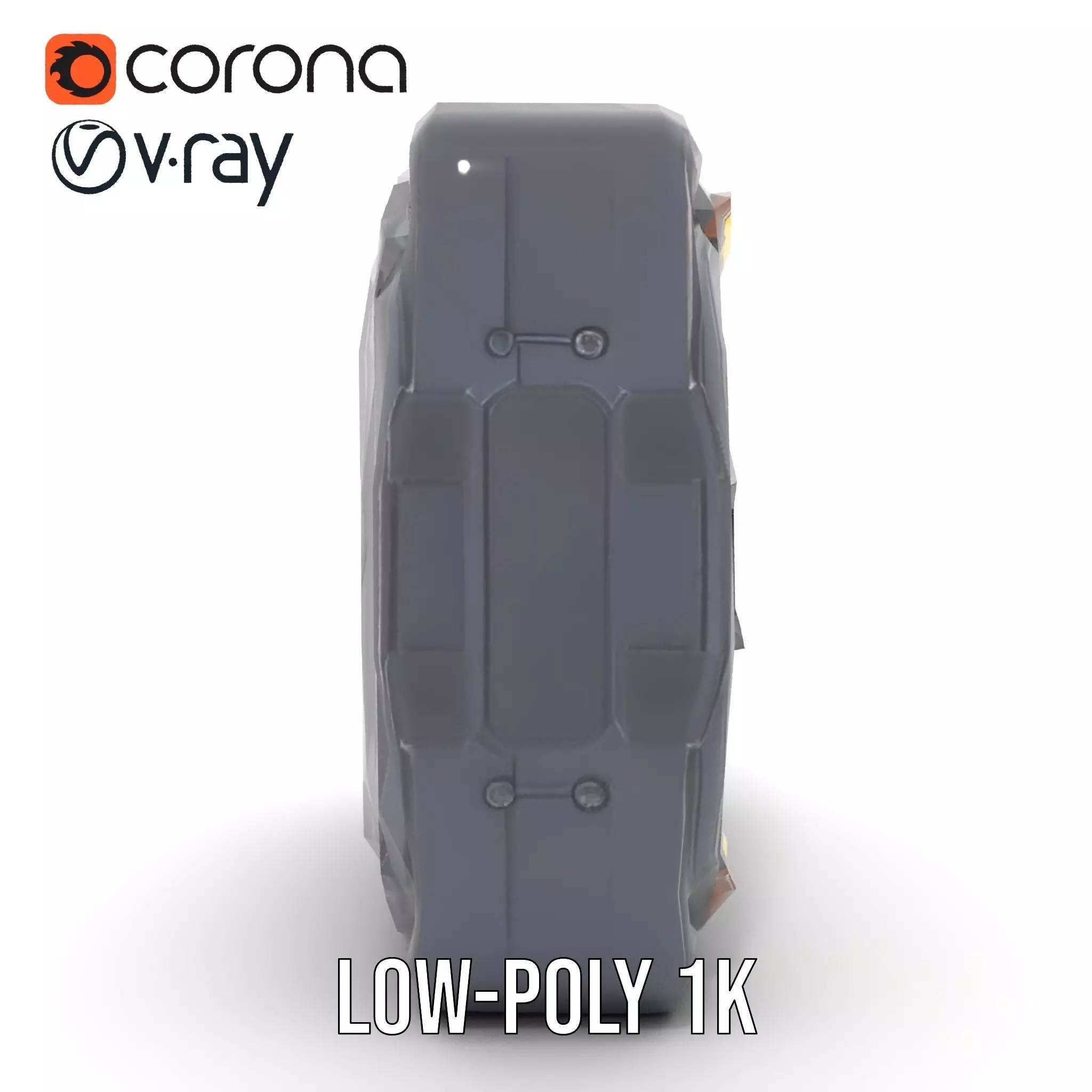 Futuristic SciFi Door Model Pack with Illuminated Details Low-poly 3D model_24