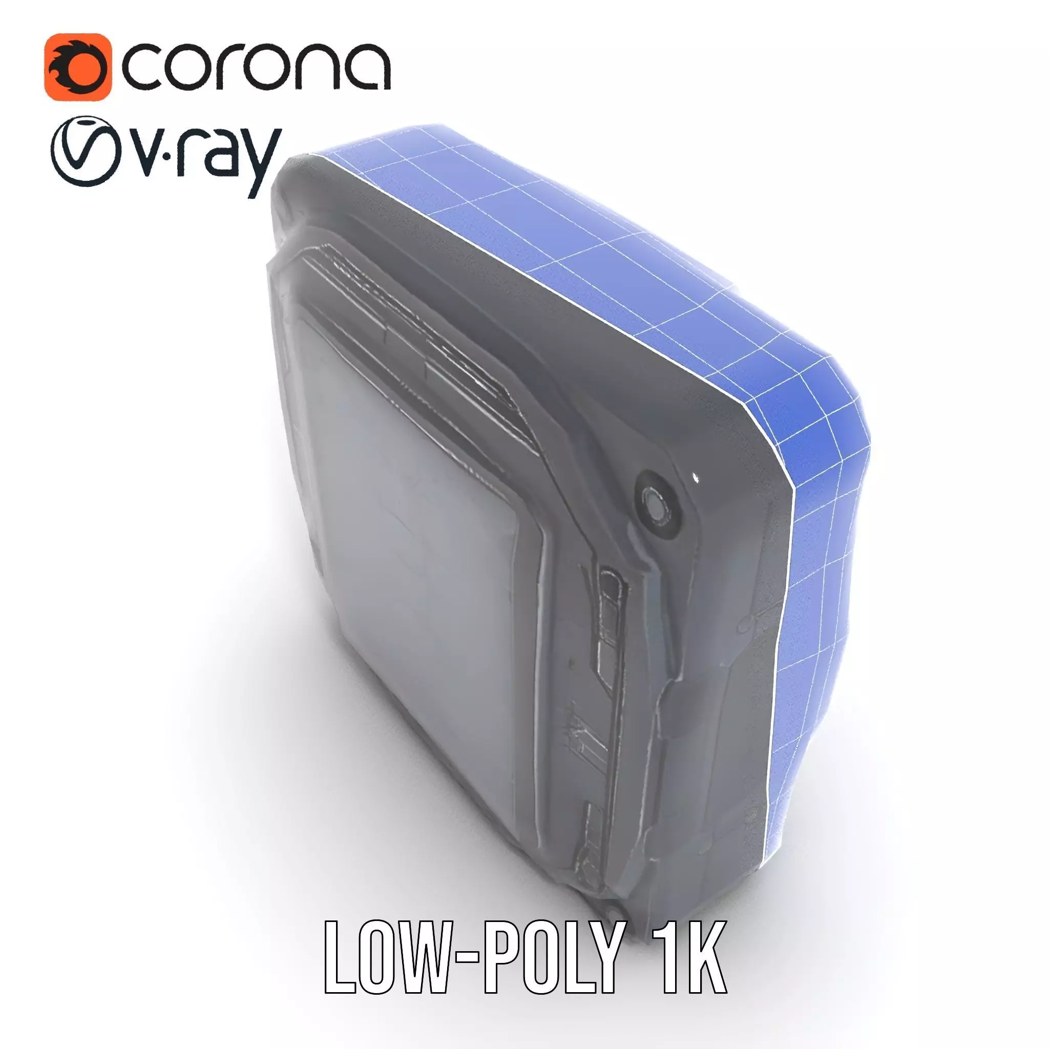 Futuristic SciFi Door Model Pack with Illuminated Details Low-poly 3D model_12