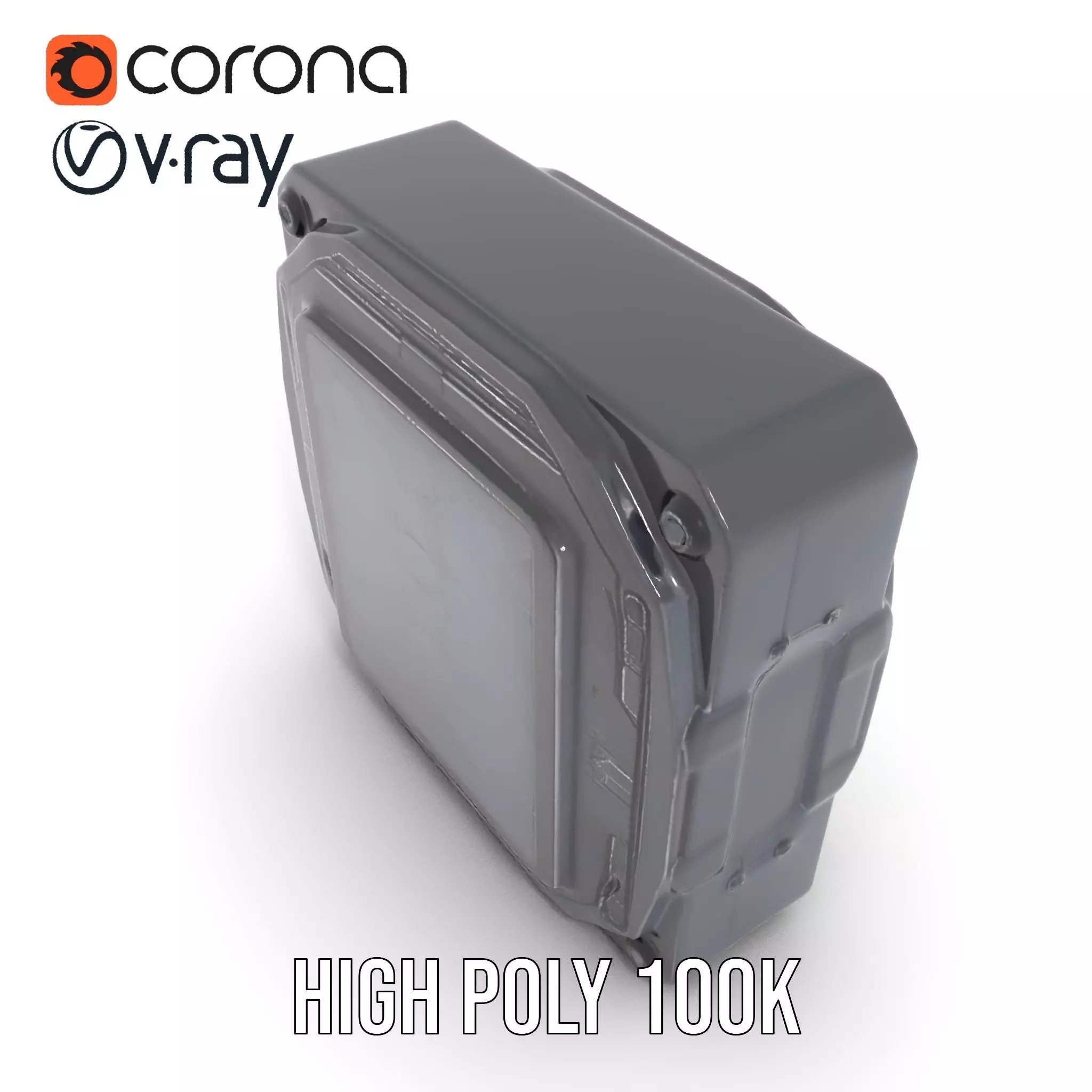 Futuristic SciFi Door Model Pack with Illuminated Details Low-poly 3D model_22