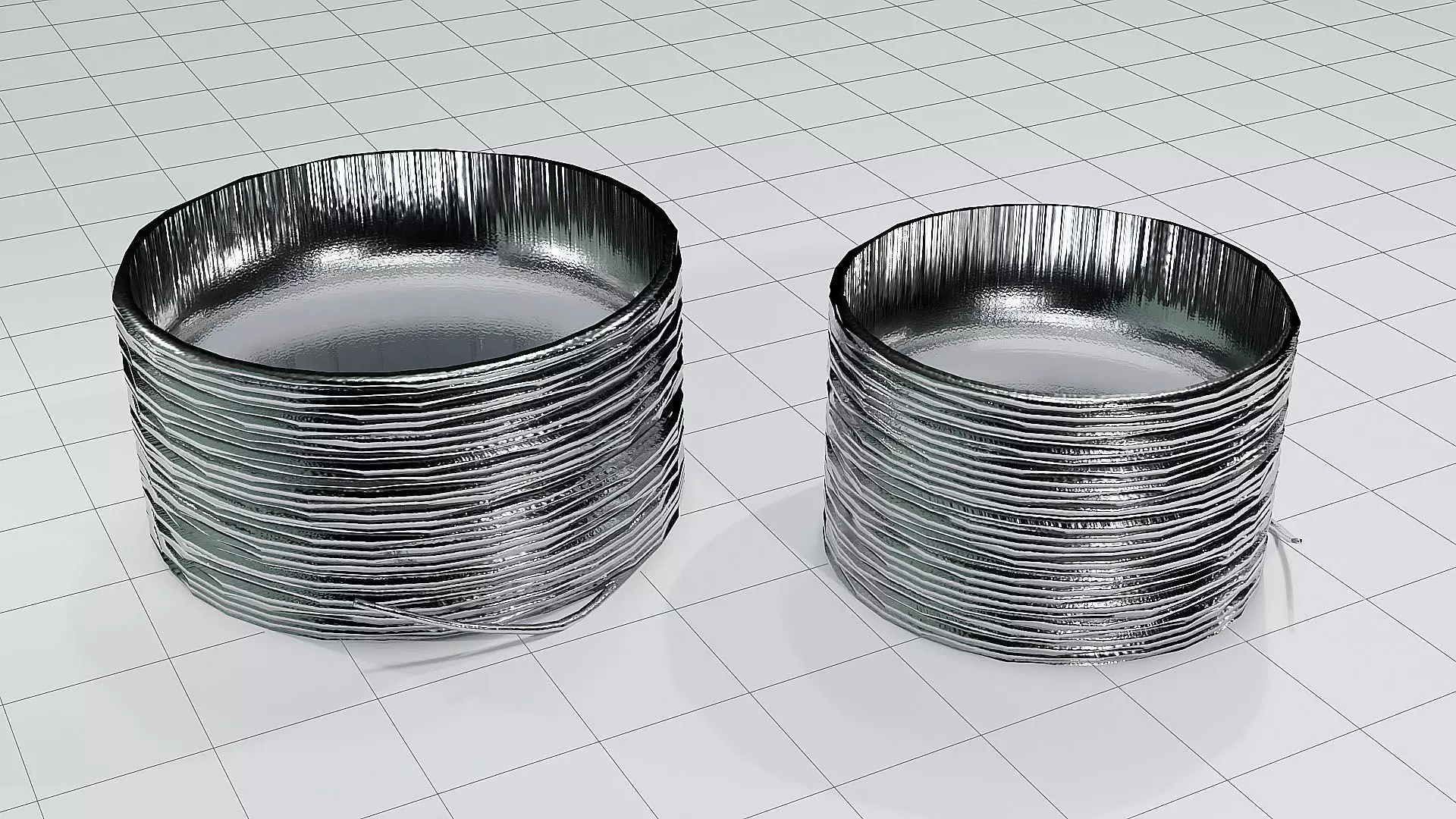 Solder Spool of Tin  wire Low-poly 3D model_7