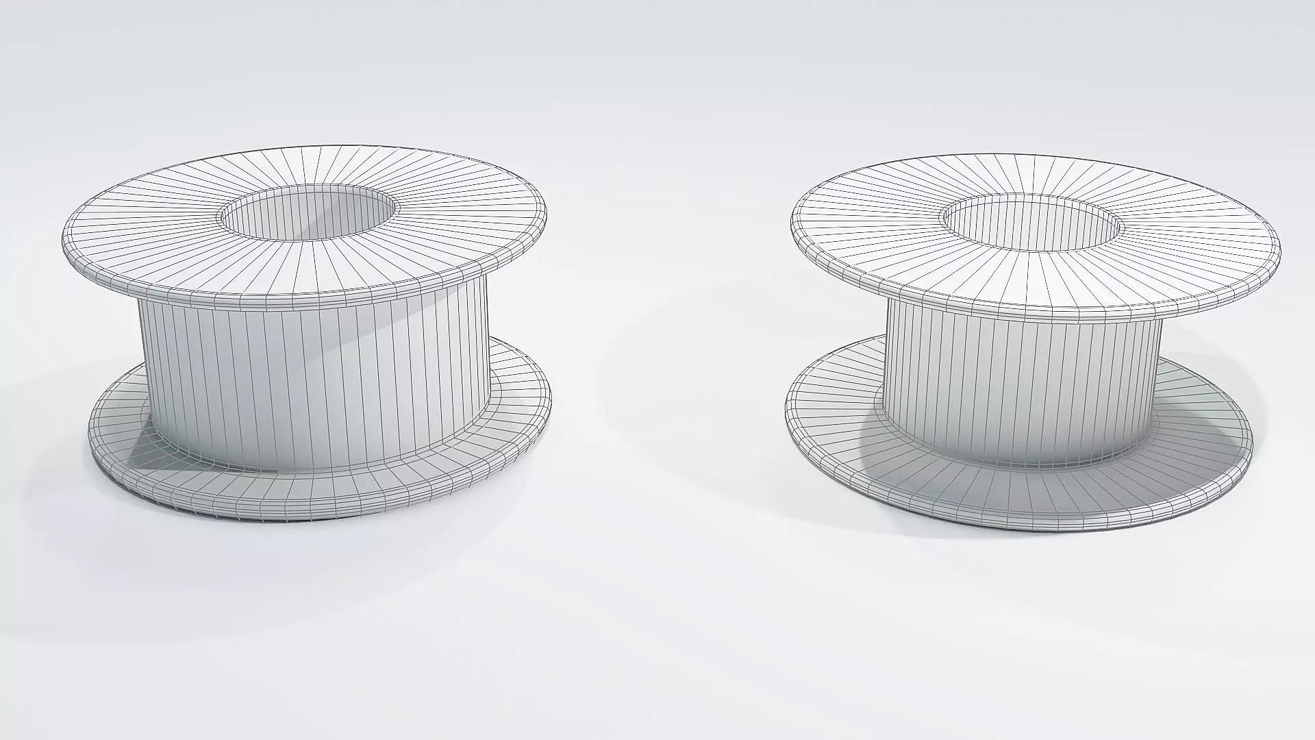 Solder Spool of Tin  wire Low-poly 3D model_12