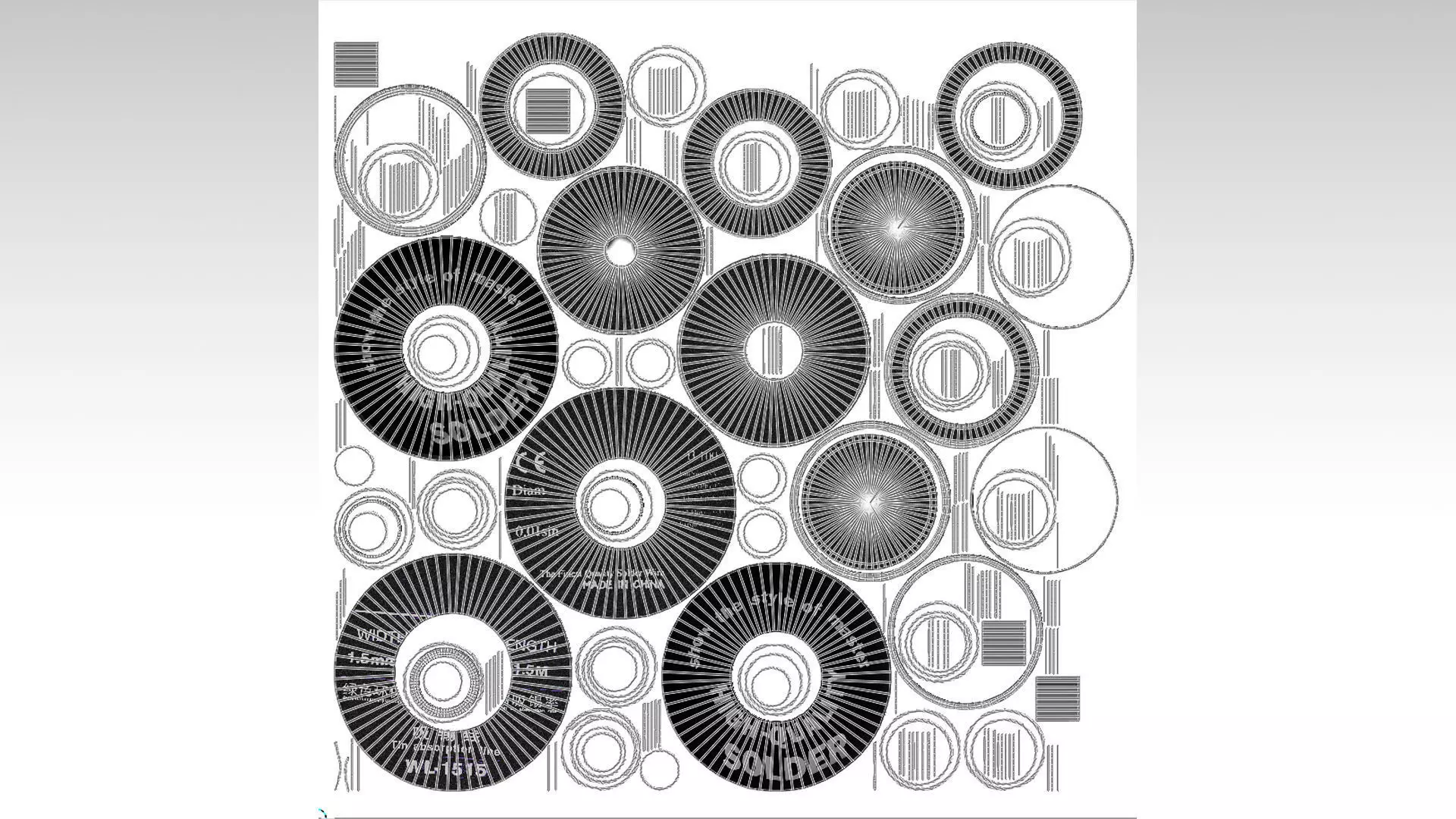 Solder Spool of Tin  wire Low-poly 3D model_15