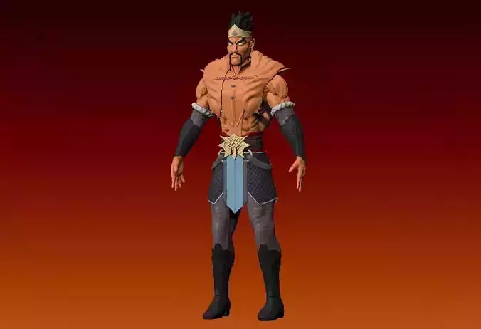 Draven Model Low-poly 3D model