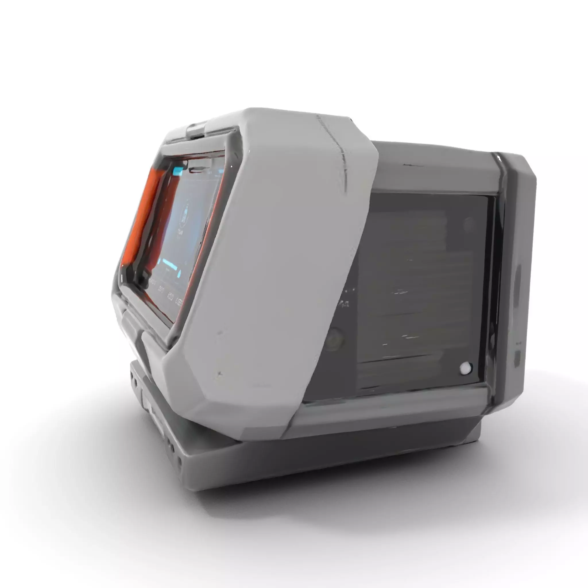 Futuristic Device Console model pack Low-poly 3D model_0