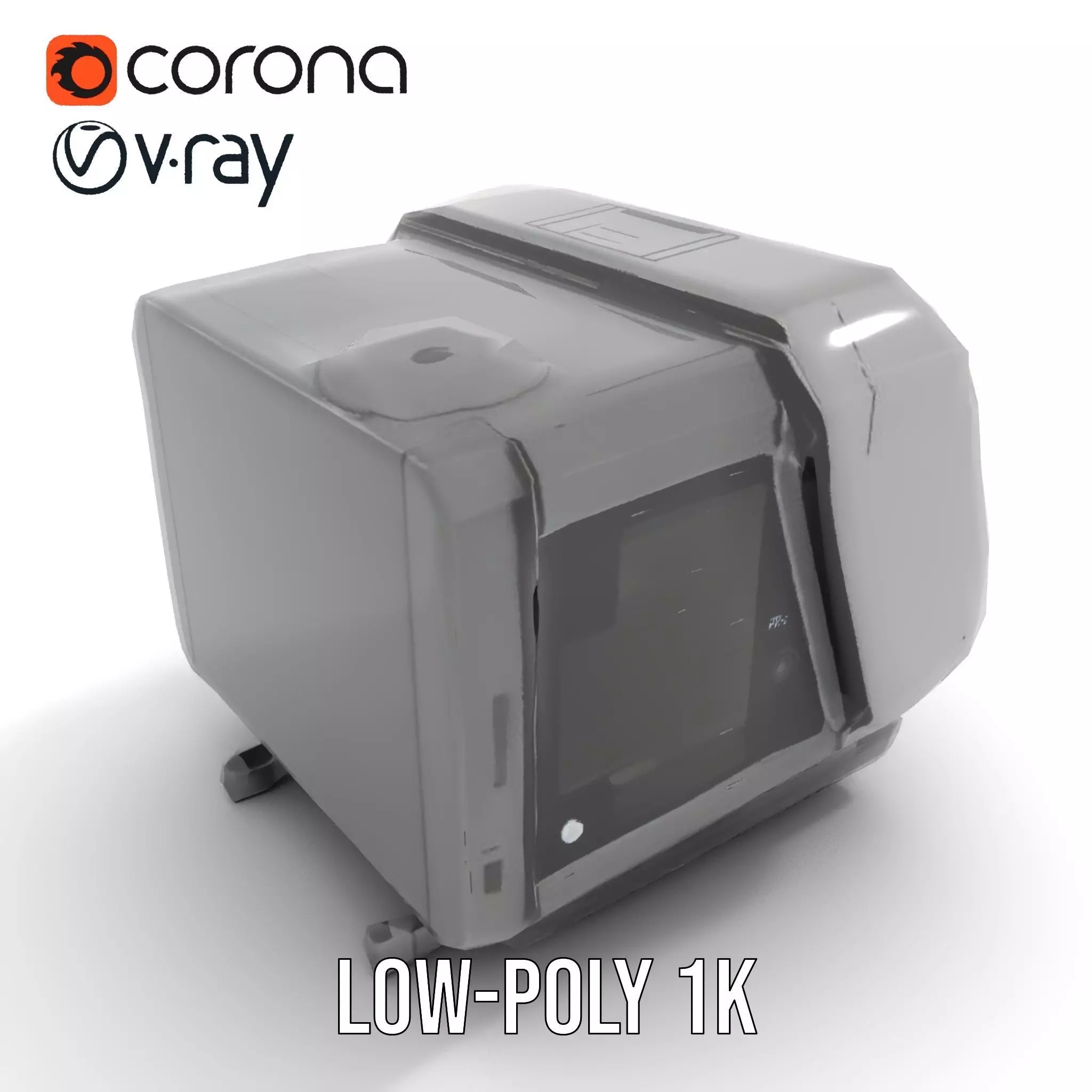 Futuristic Device Console model pack Low-poly 3D model_25