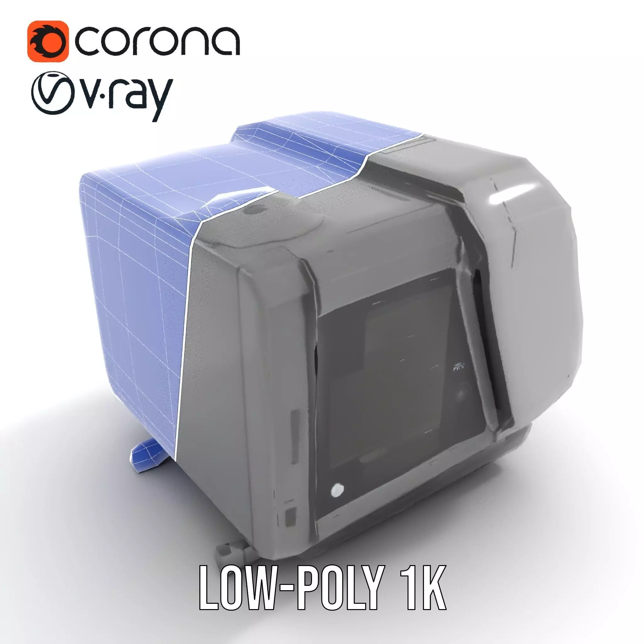 Futuristic Device Console model pack Low-poly 3D model_31