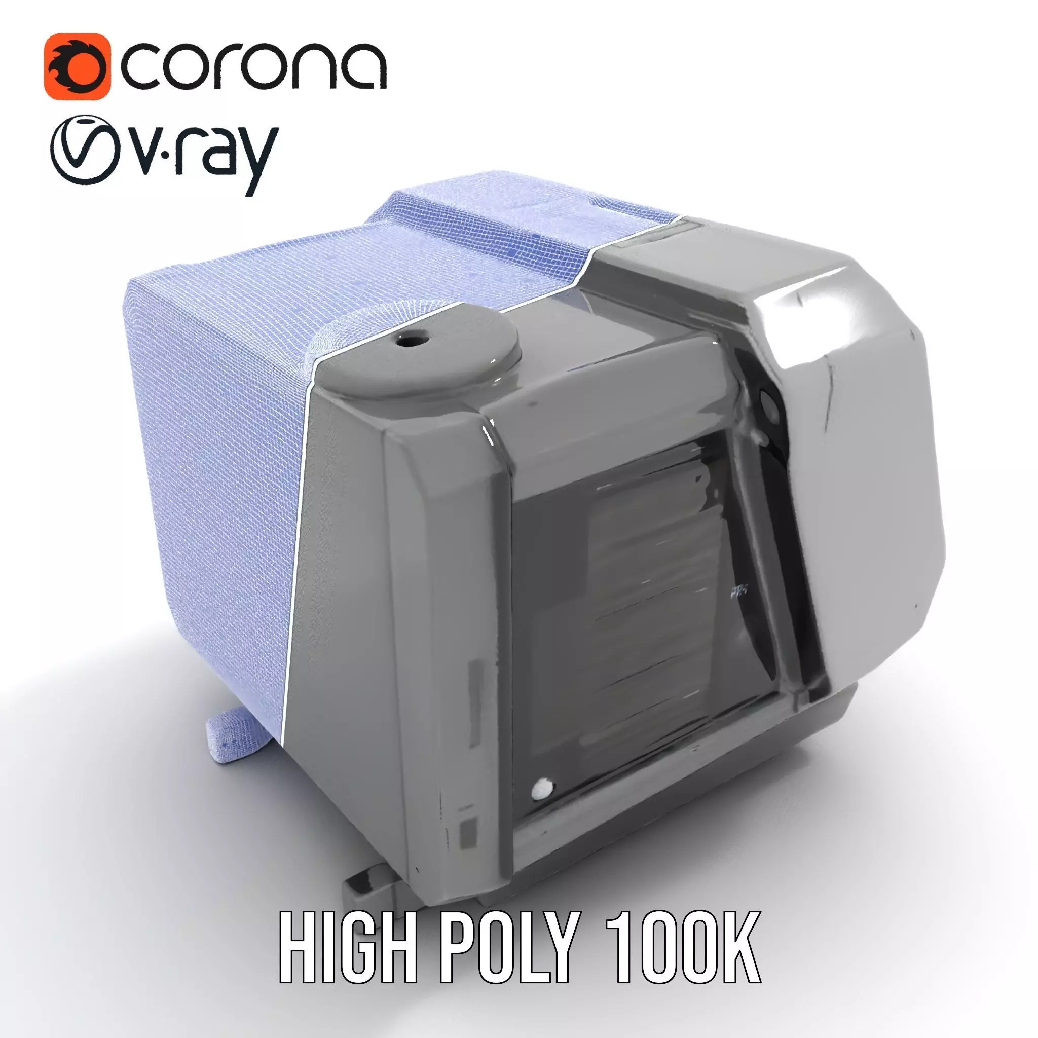 Futuristic Device Console model pack Low-poly 3D model_20