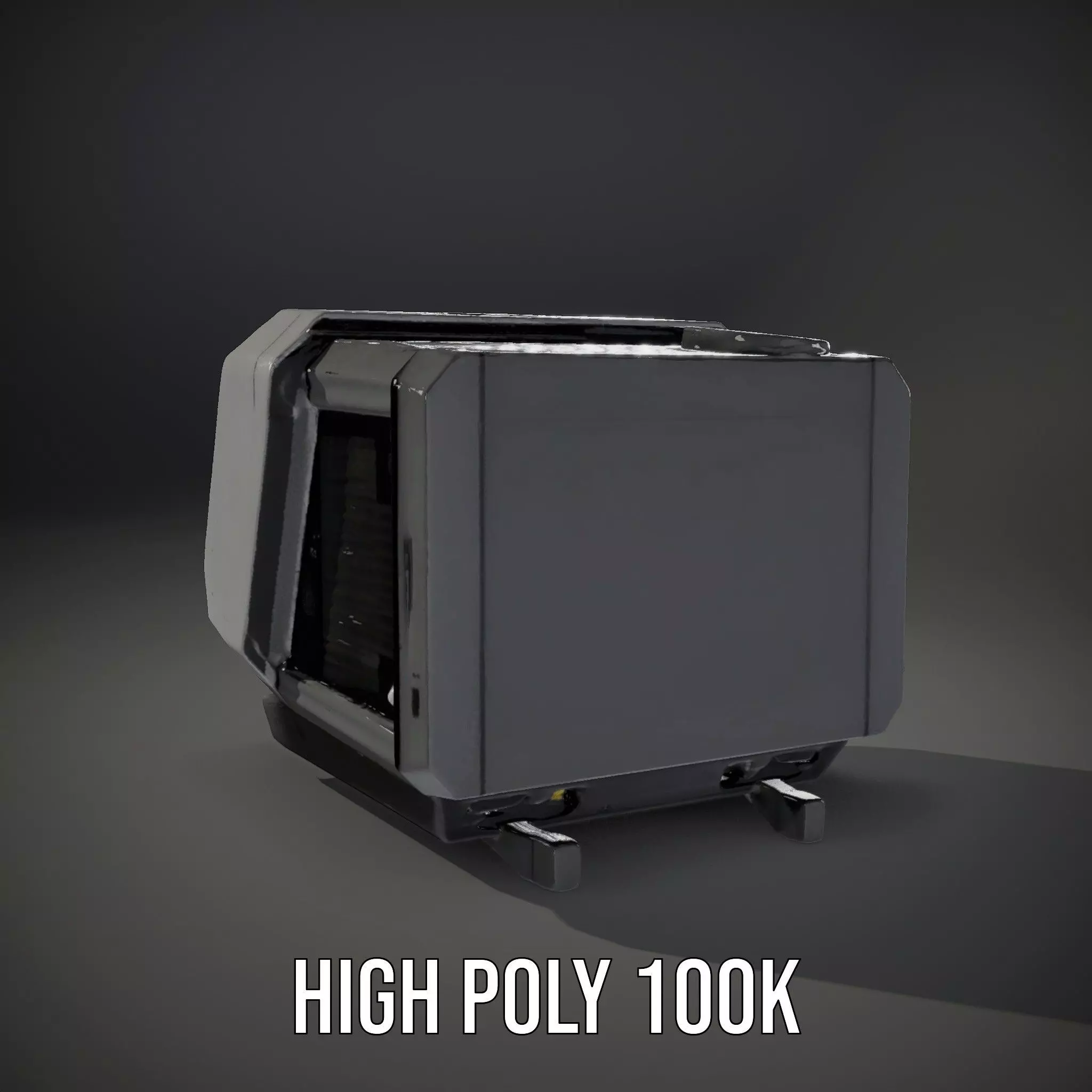 Futuristic Device Console model pack Low-poly 3D model_10
