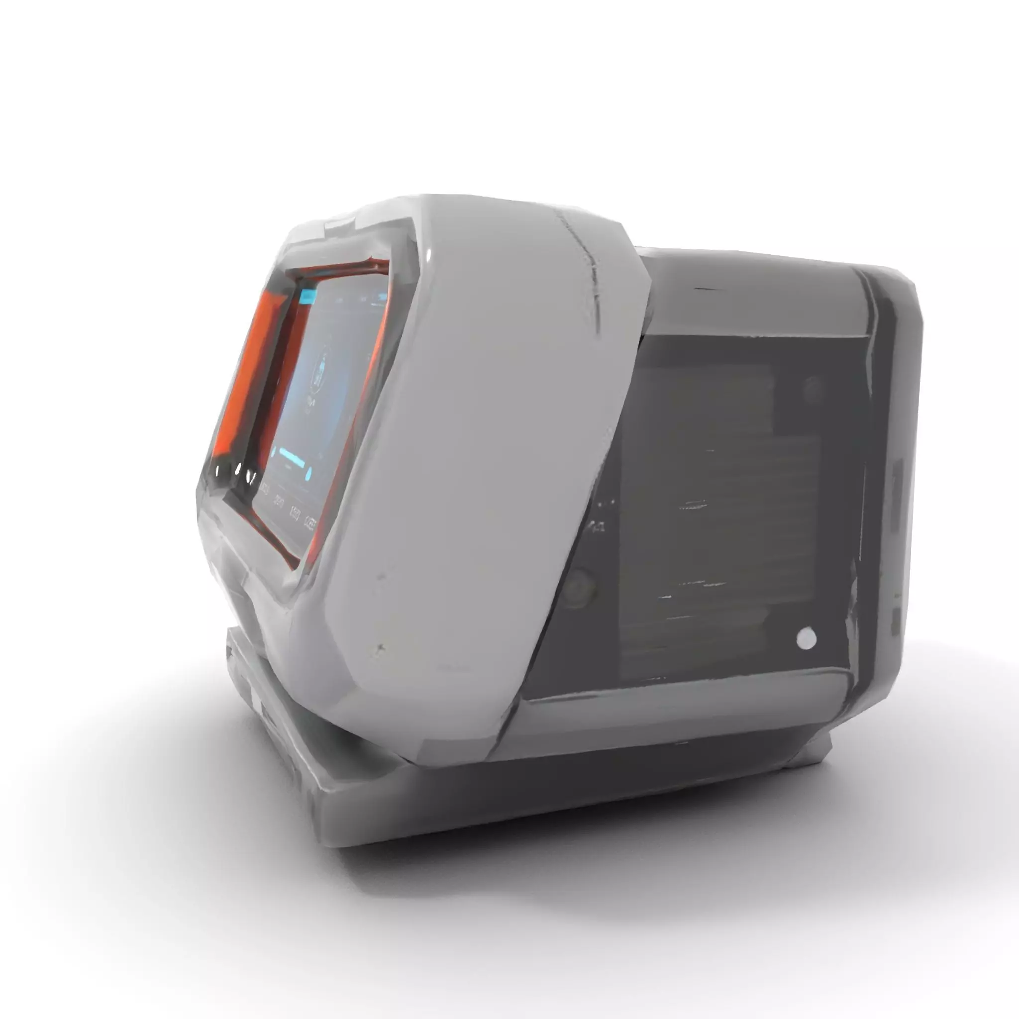 Futuristic Device Console model pack Low-poly 3D model_7