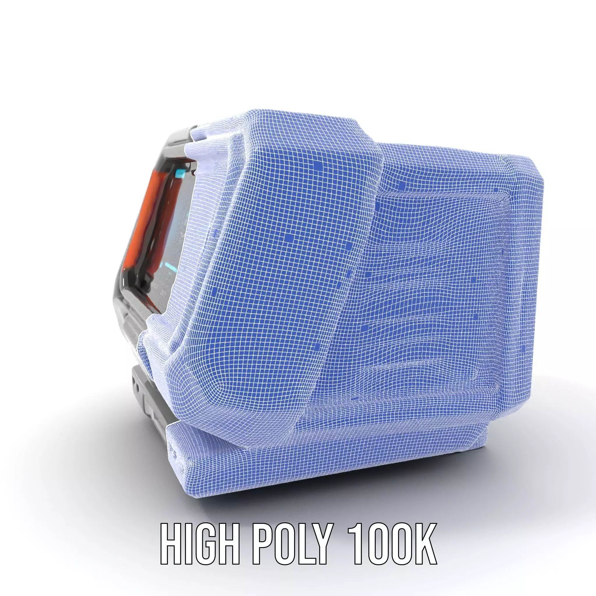 Futuristic Device Console model pack Low-poly 3D model_4