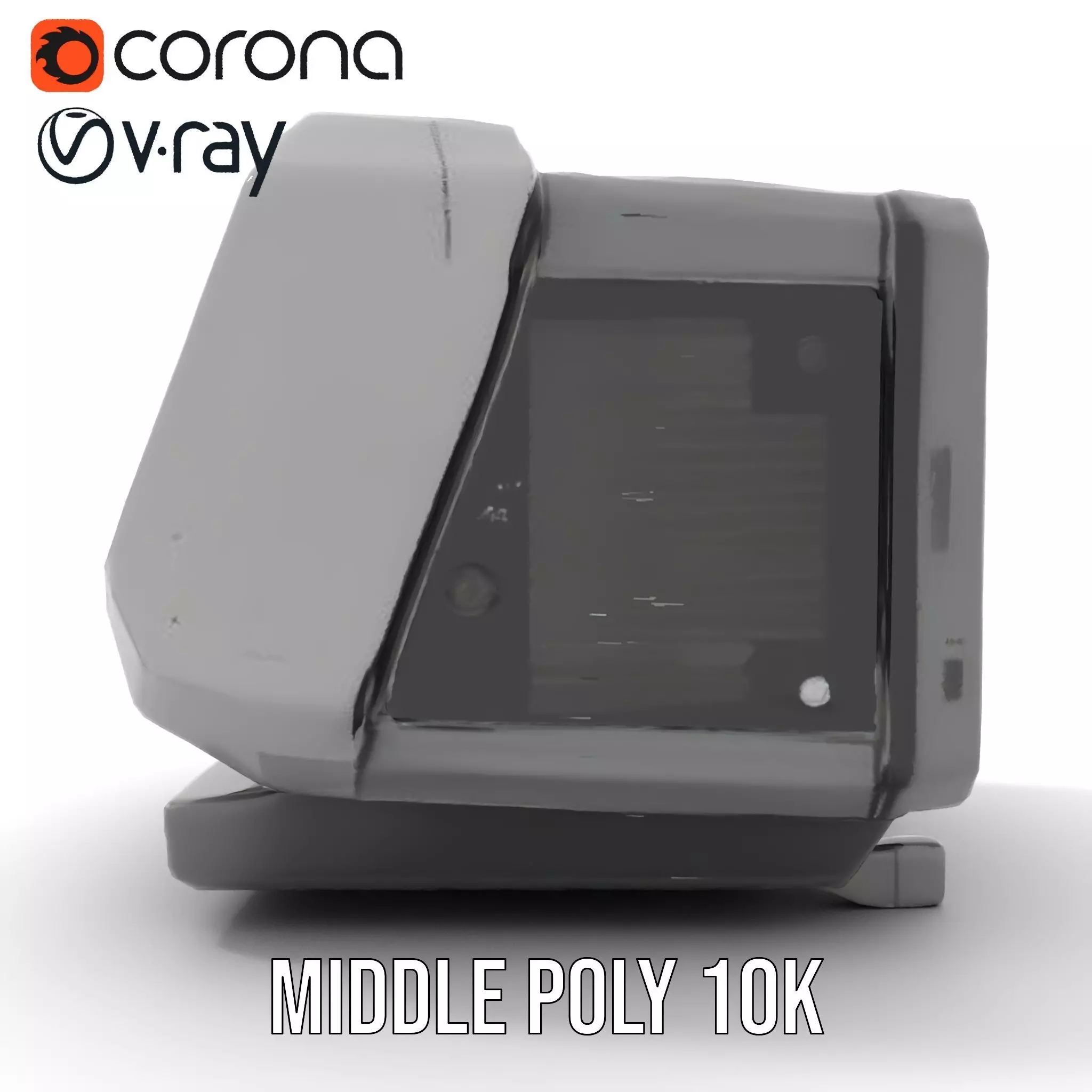 Futuristic Device Console model pack Low-poly 3D model_13