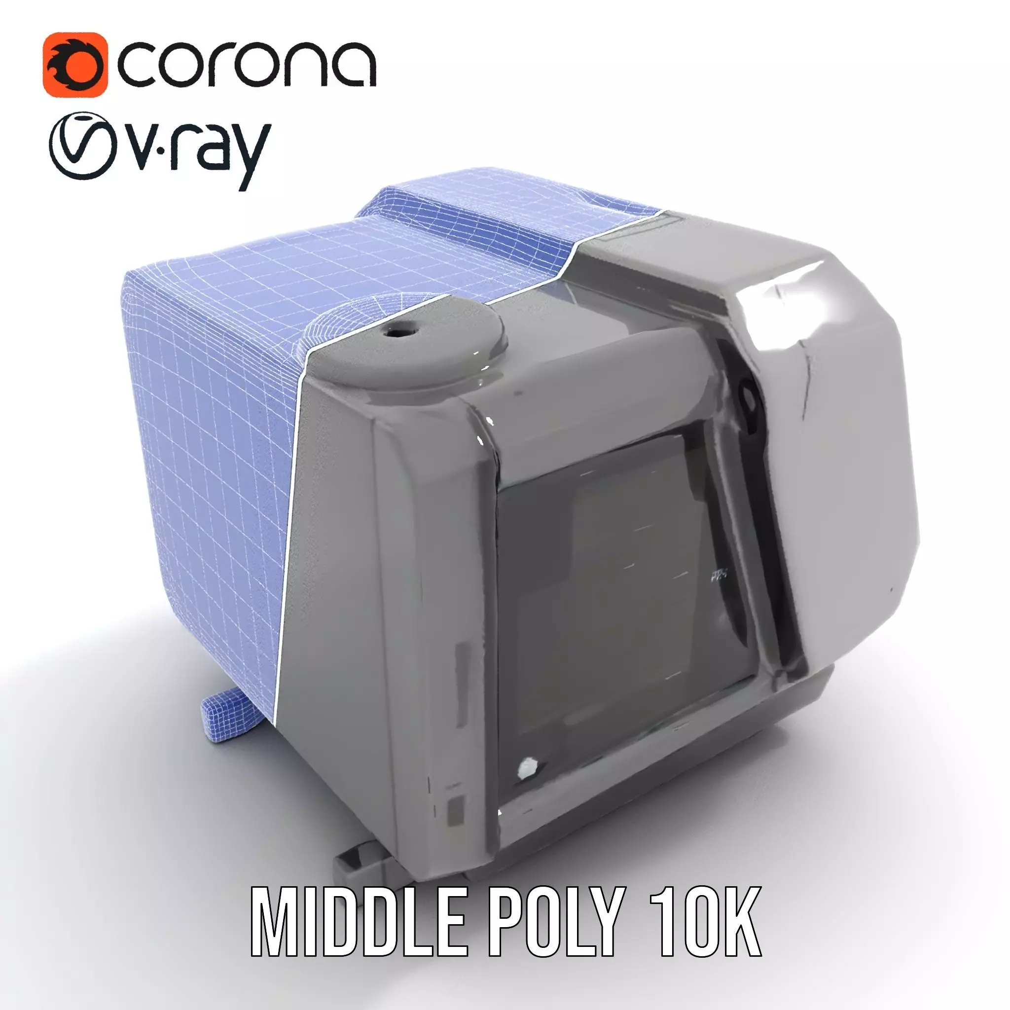 Futuristic Device Console model pack Low-poly 3D model_24