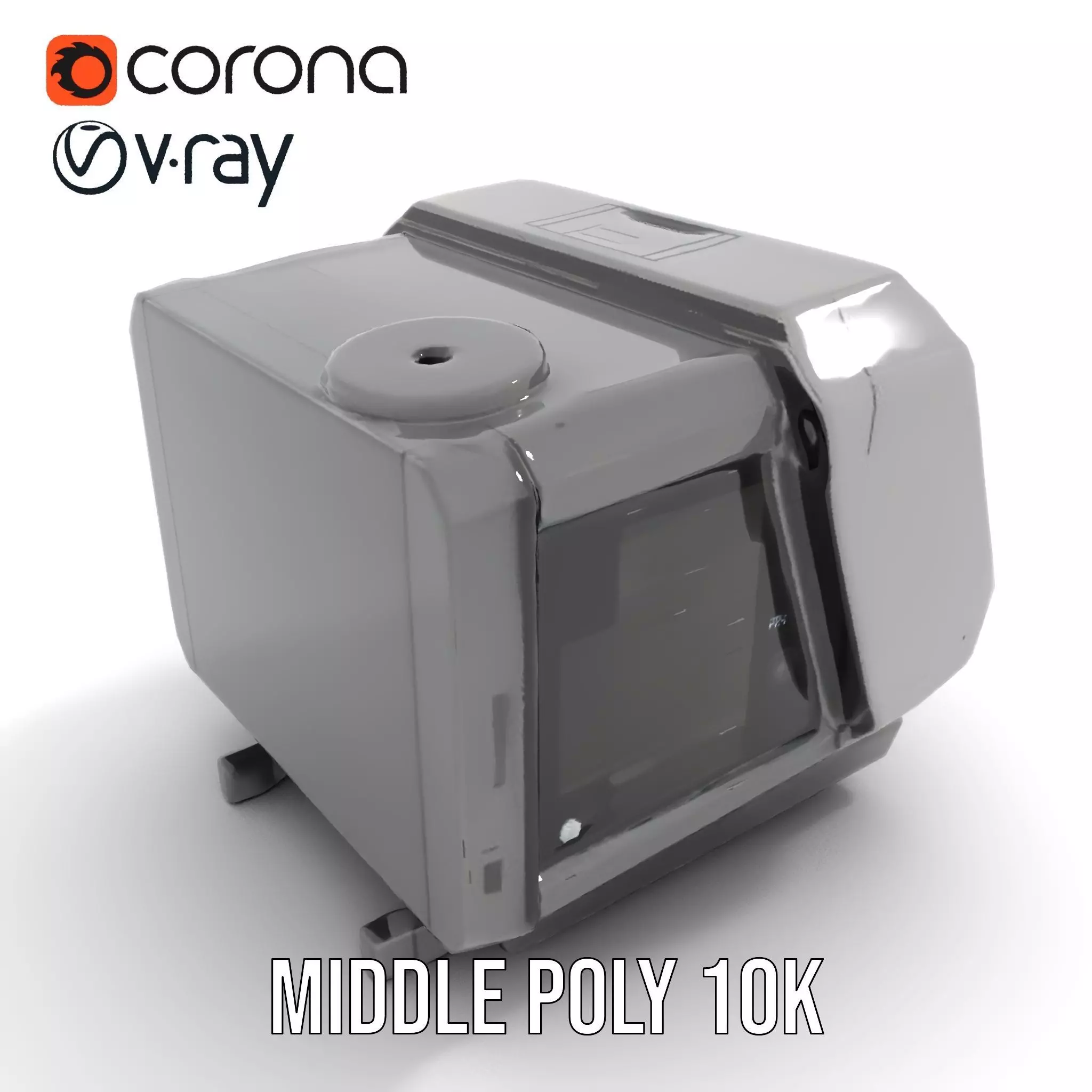 Futuristic Device Console model pack Low-poly 3D model_5