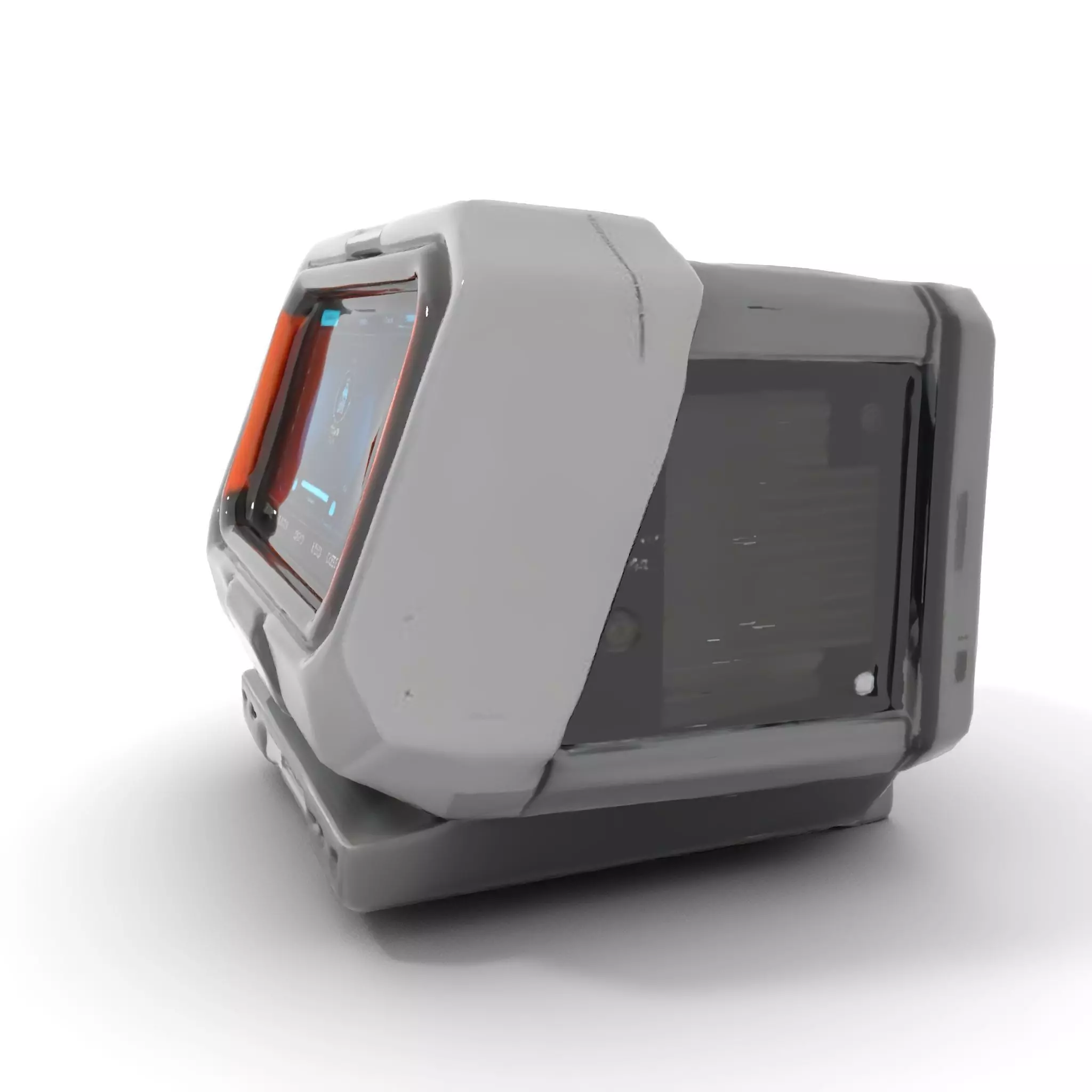 Futuristic Device Console model pack Low-poly 3D model_11