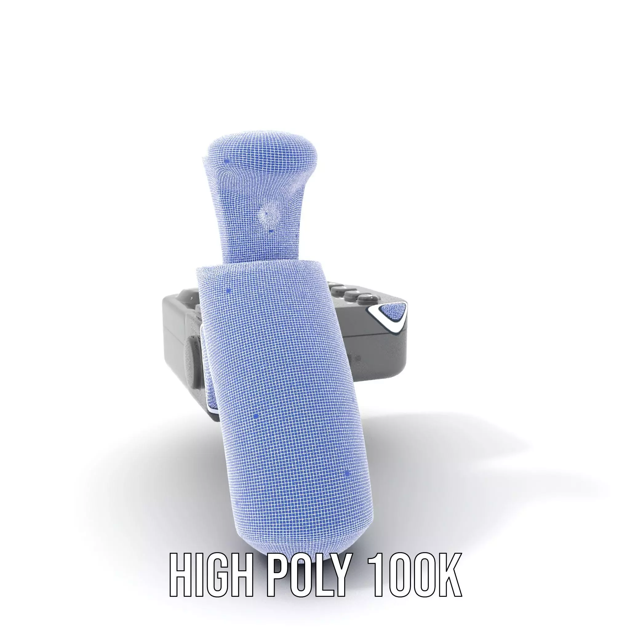 Joystick Controller Model Pack with Detailed Buttons and Grips Low-poly 3D model_4