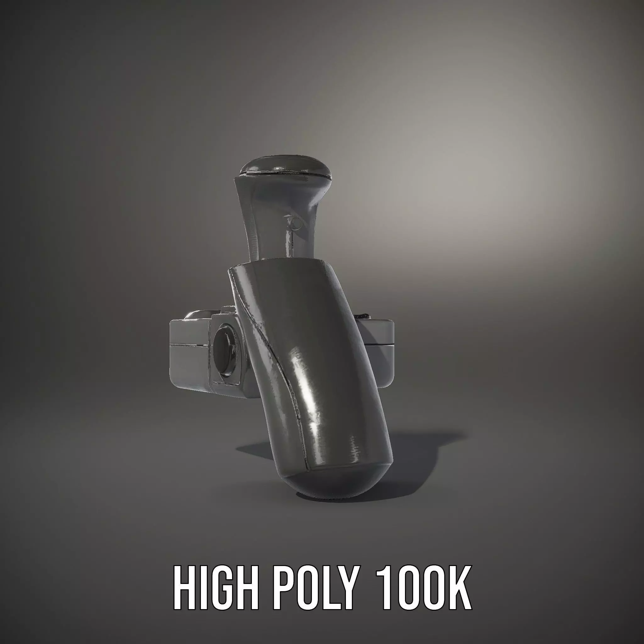 Joystick Controller Model Pack with Detailed Buttons and Grips Low-poly 3D model_9