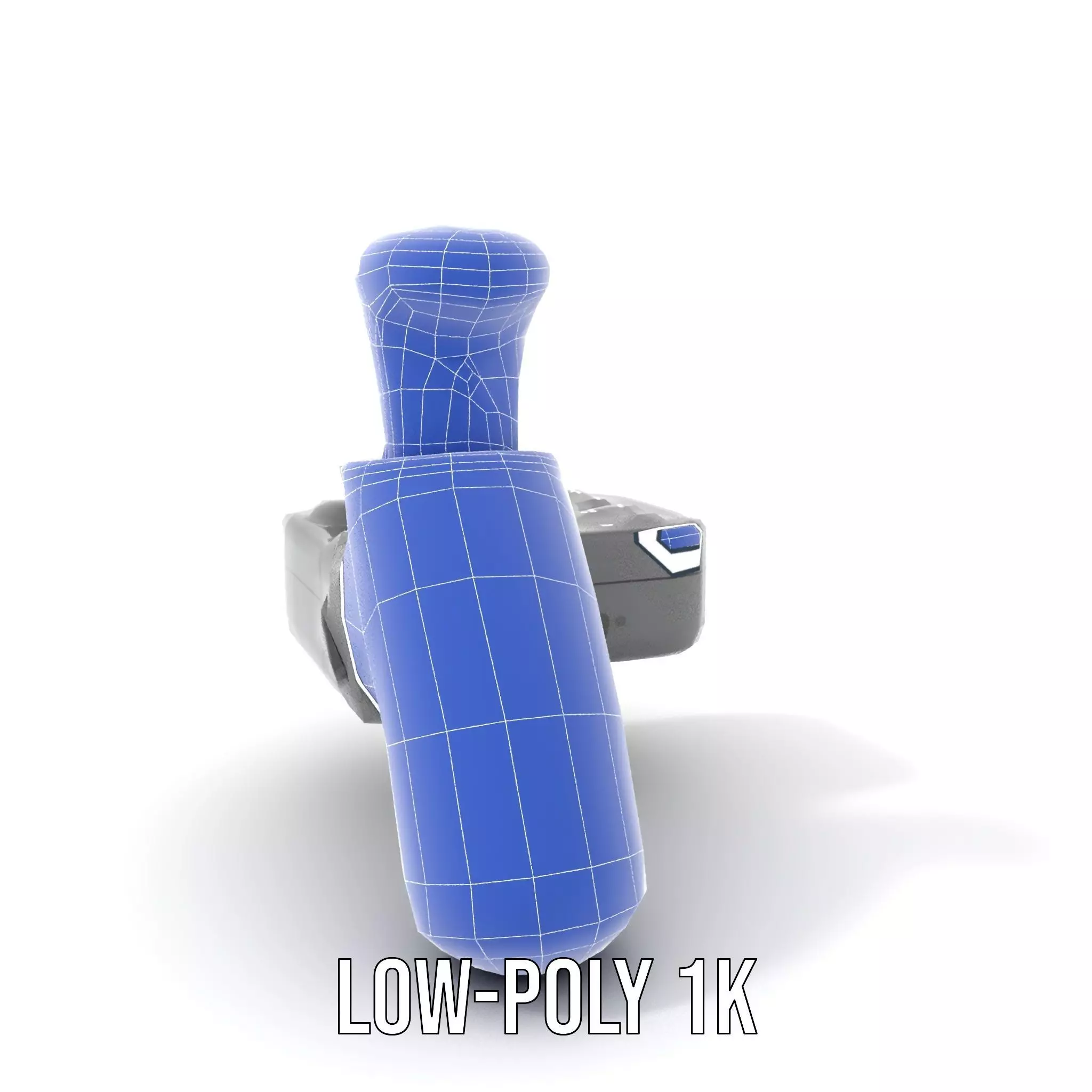 Joystick Controller Model Pack with Detailed Buttons and Grips Low-poly 3D model_24