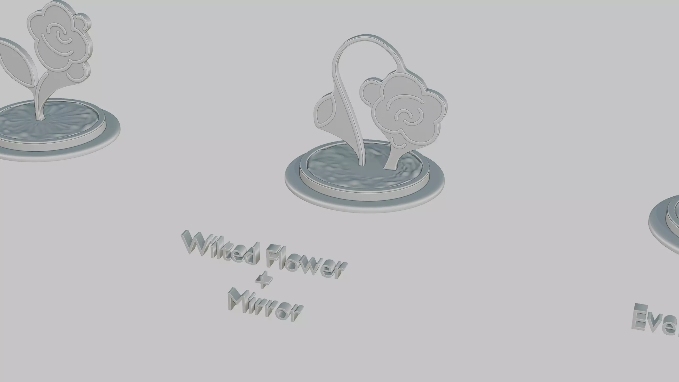 Emoji Statues Flowers and Plants Full Collection 3D print model_7