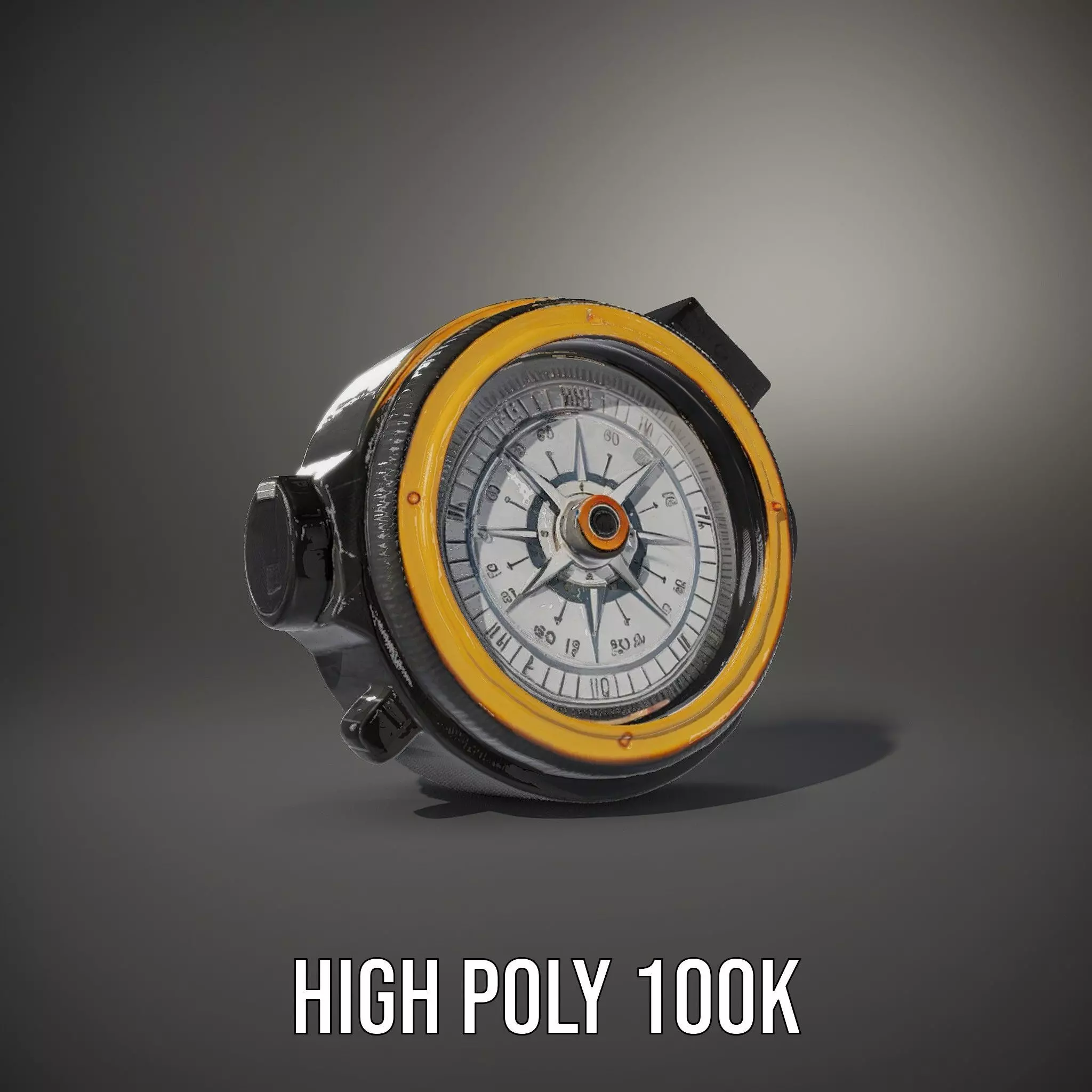 Compass Model Pack with Detailed Features Low-poly 3D model_10