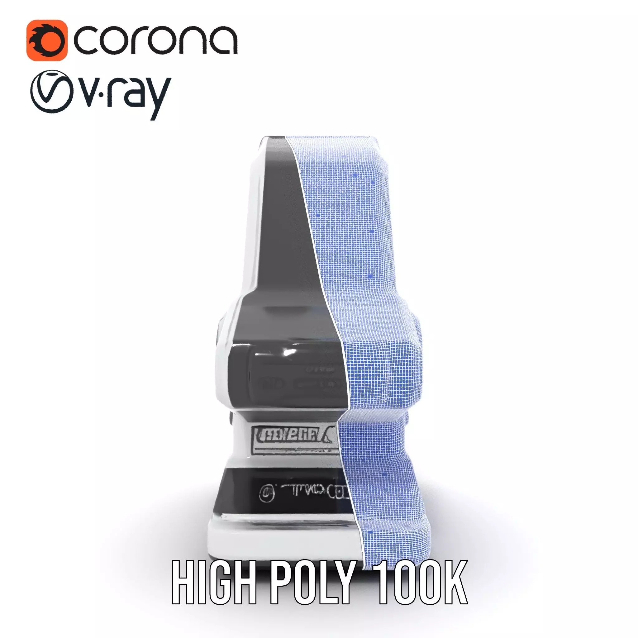 Futuristic Scanner Device Model Pack Low-poly 3D model_29