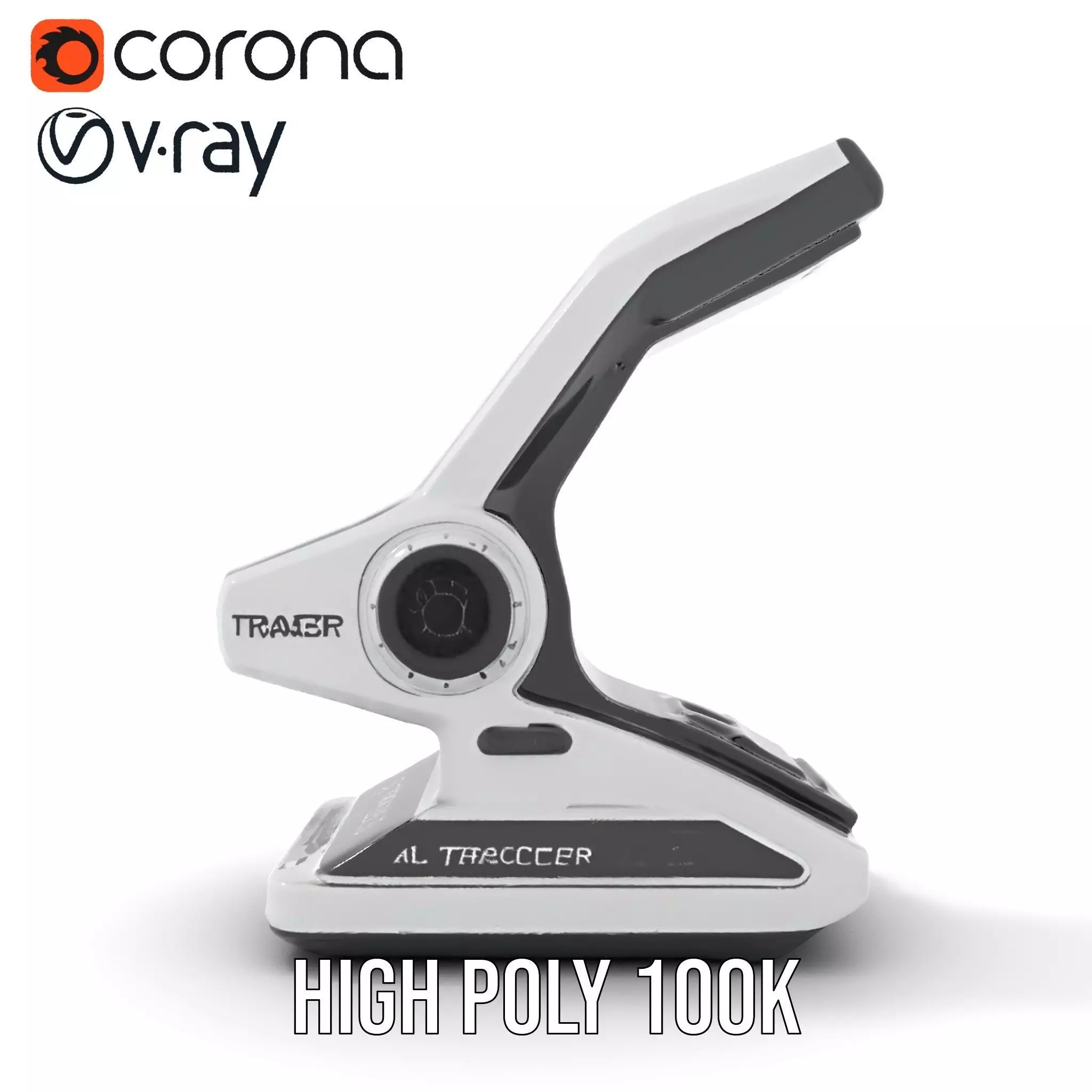 Futuristic Scanner Device Model Pack Low-poly 3D model_32