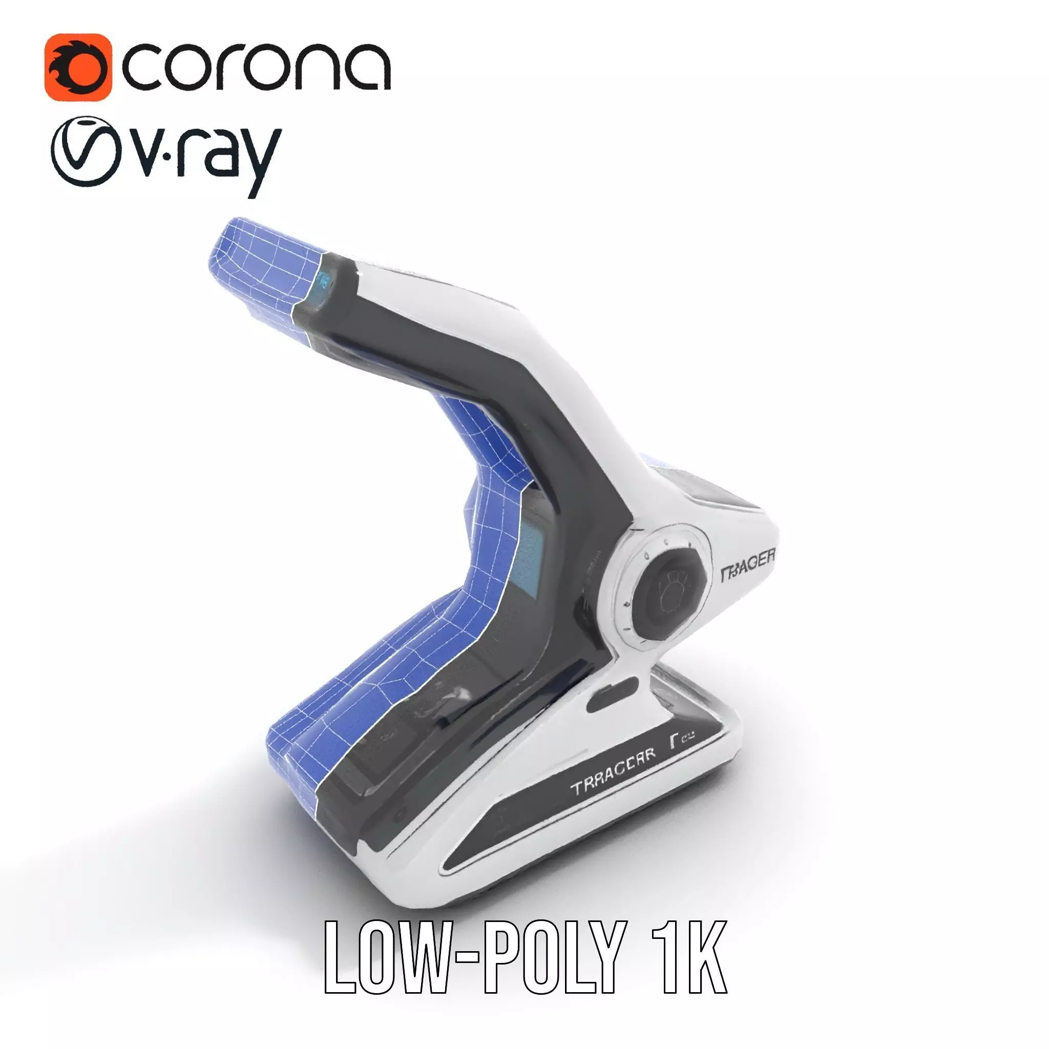 Futuristic Scanner Device Model Pack Low-poly 3D model_25