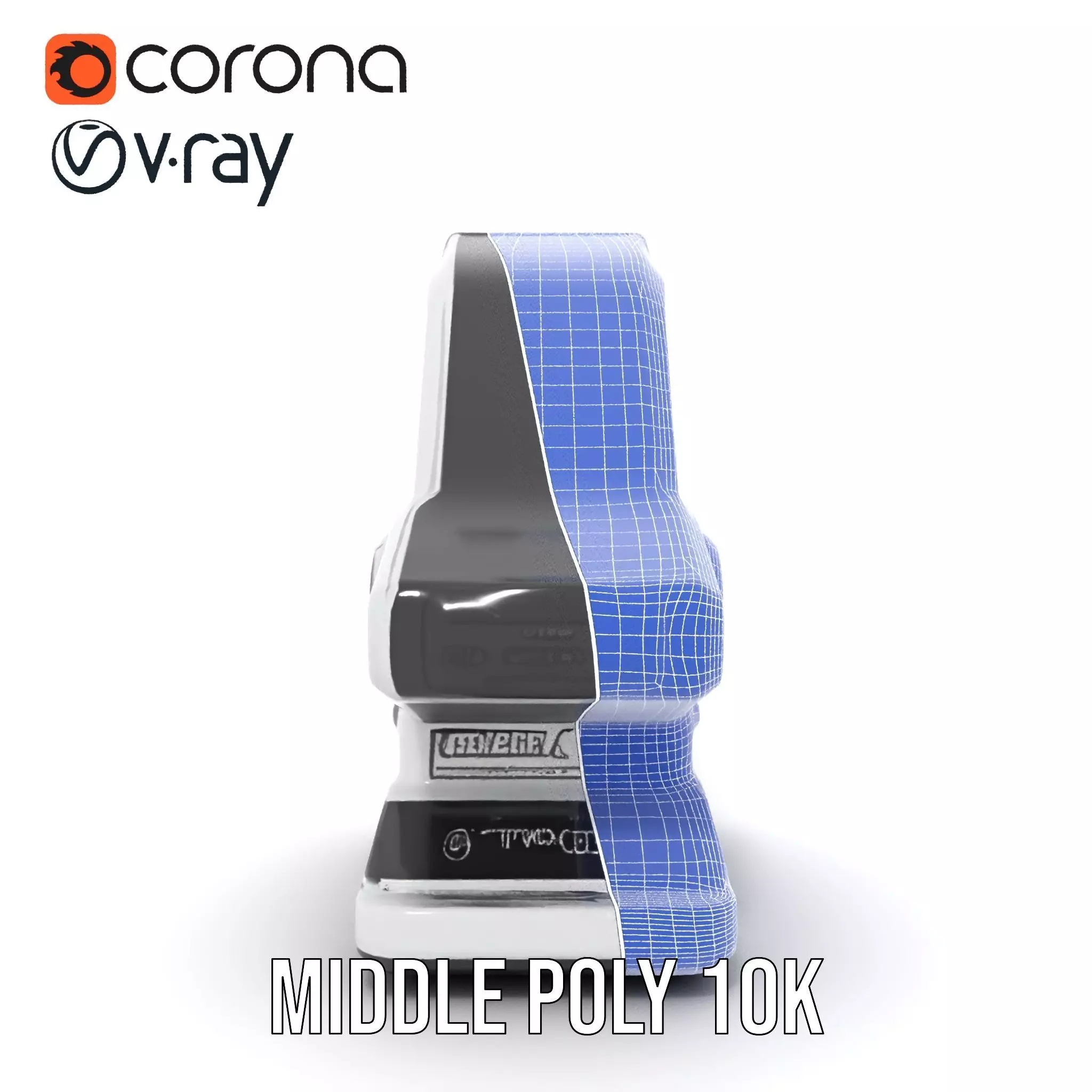 Futuristic Scanner Device Model Pack Low-poly 3D model_21