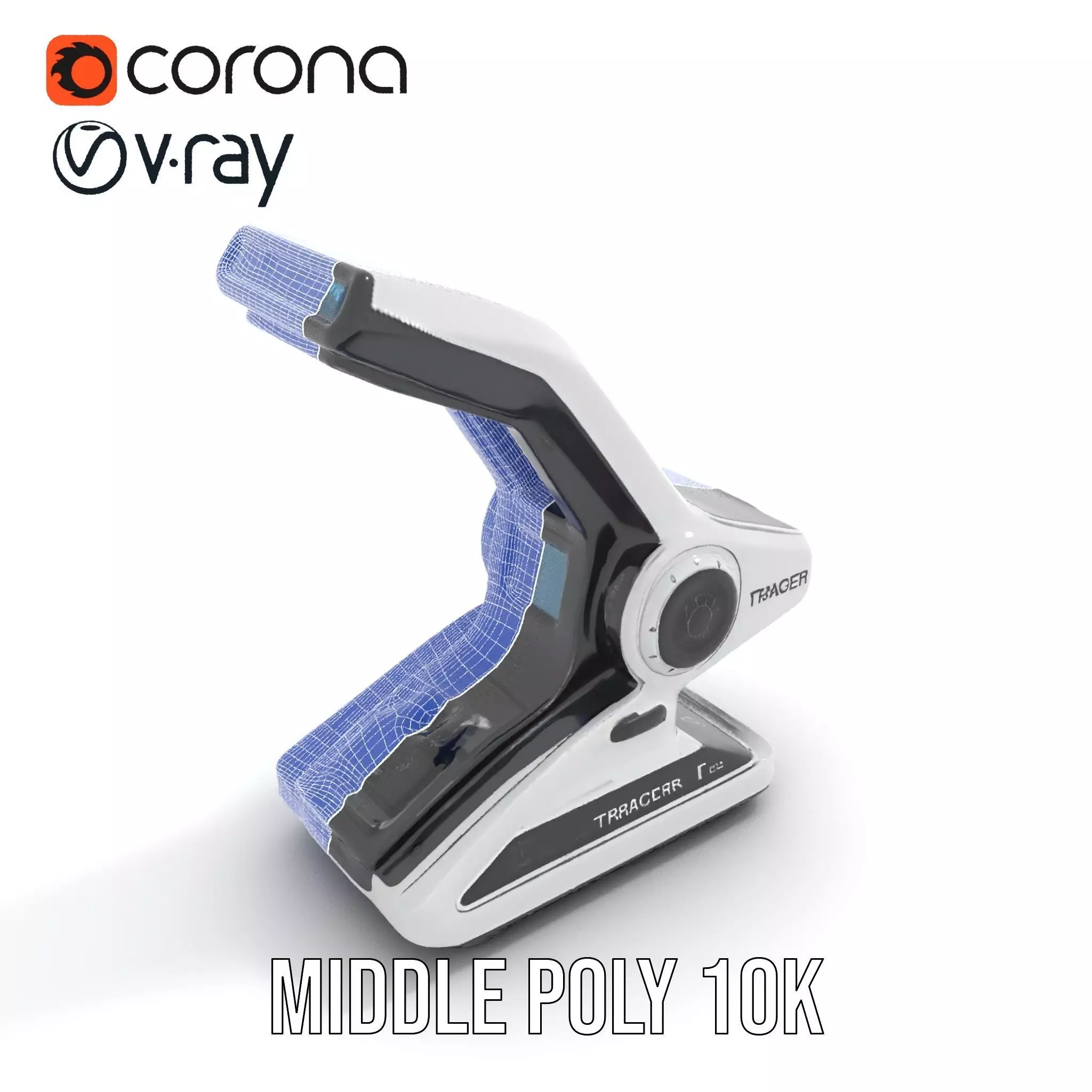 Futuristic Scanner Device Model Pack Low-poly 3D model_27