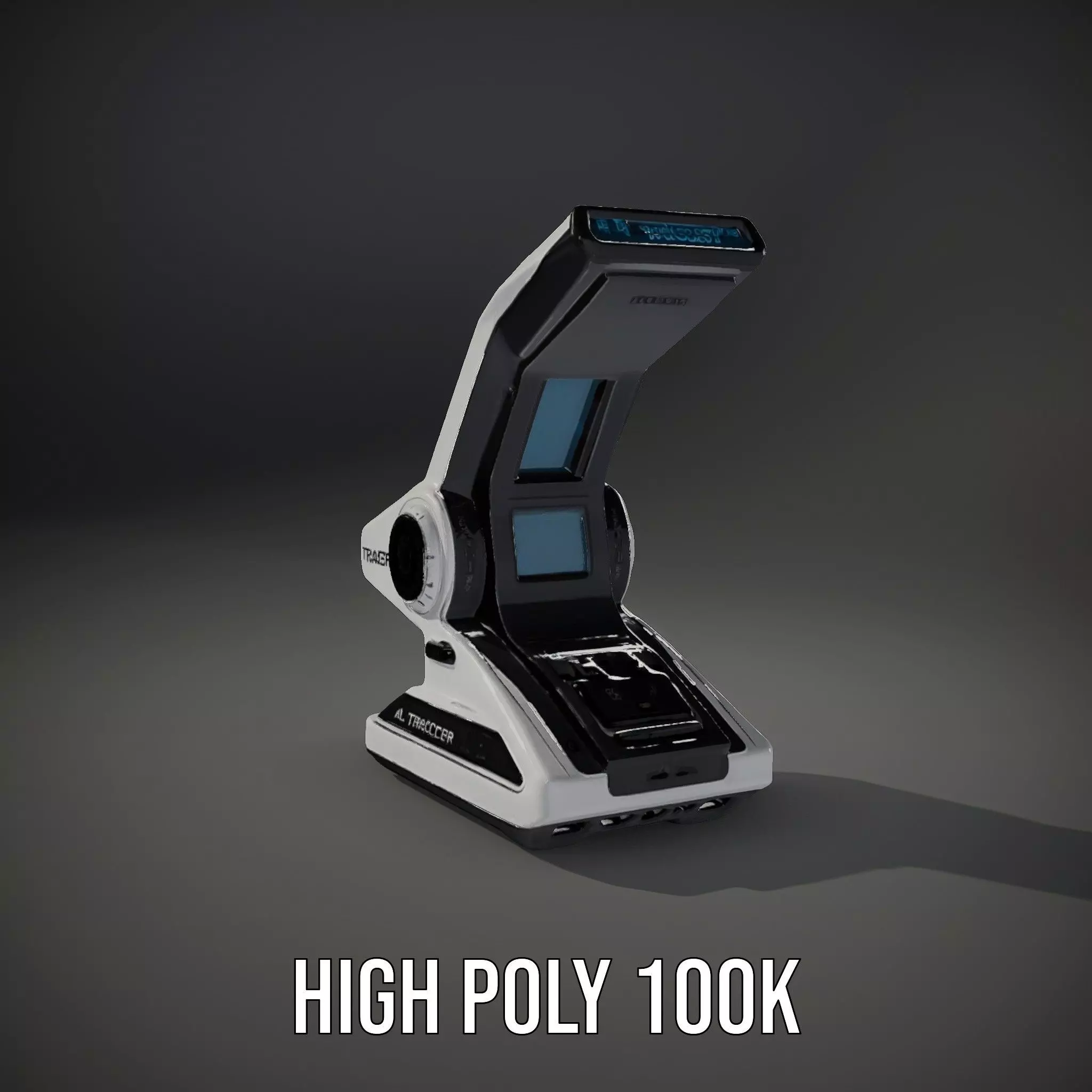 Futuristic Scanner Device Model Pack Low-poly 3D model_8