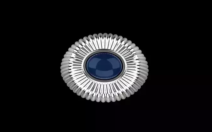 cabochon ring model 1379 3D print model