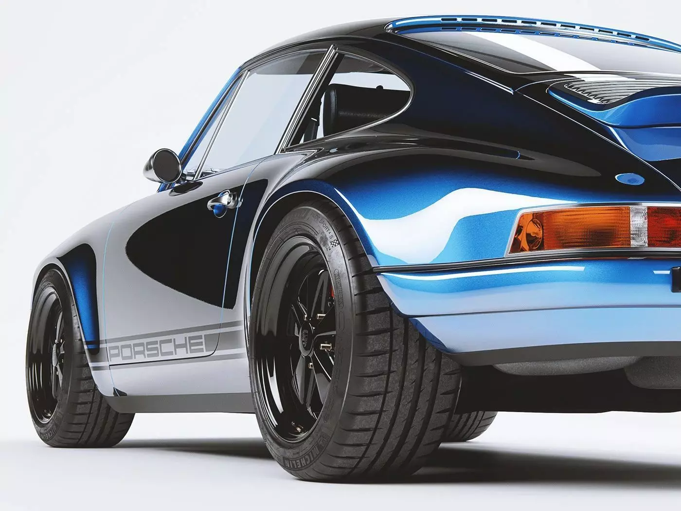 Porsche 911 by Singer 3D model_1