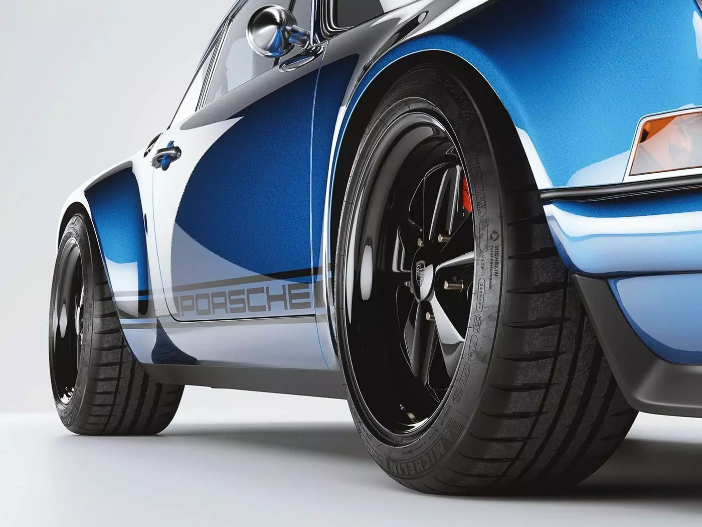 Porsche 911 by Singer 3D model_11