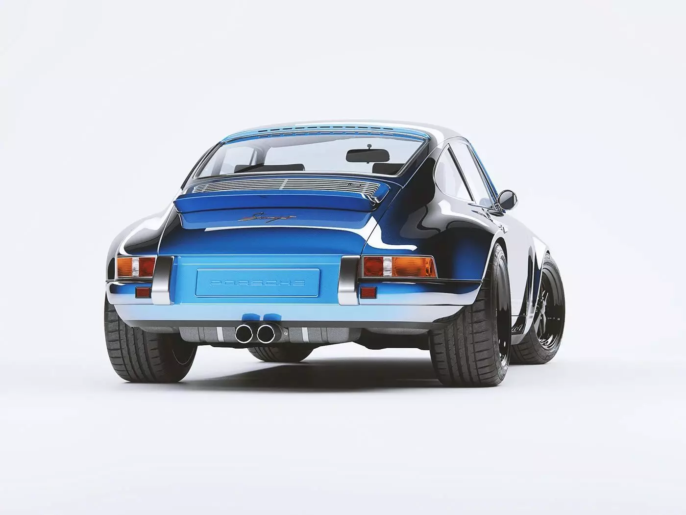Porsche 911 by Singer 3D model_6