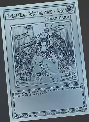 Spiritual Water Art - Aoi - yu-gi-oh 3D print model