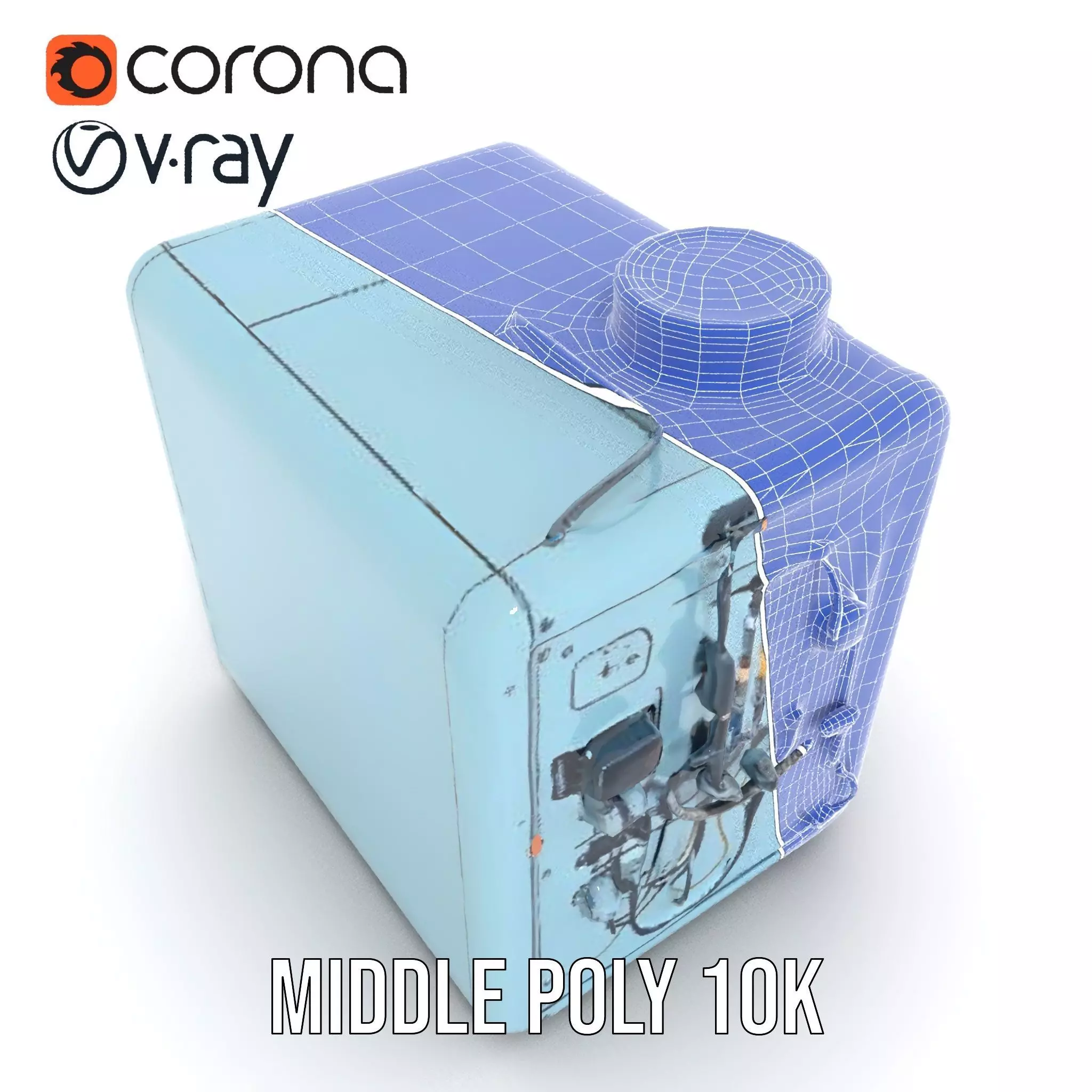 Industrial SciFi Control Room model pack Low-poly 3D model_30