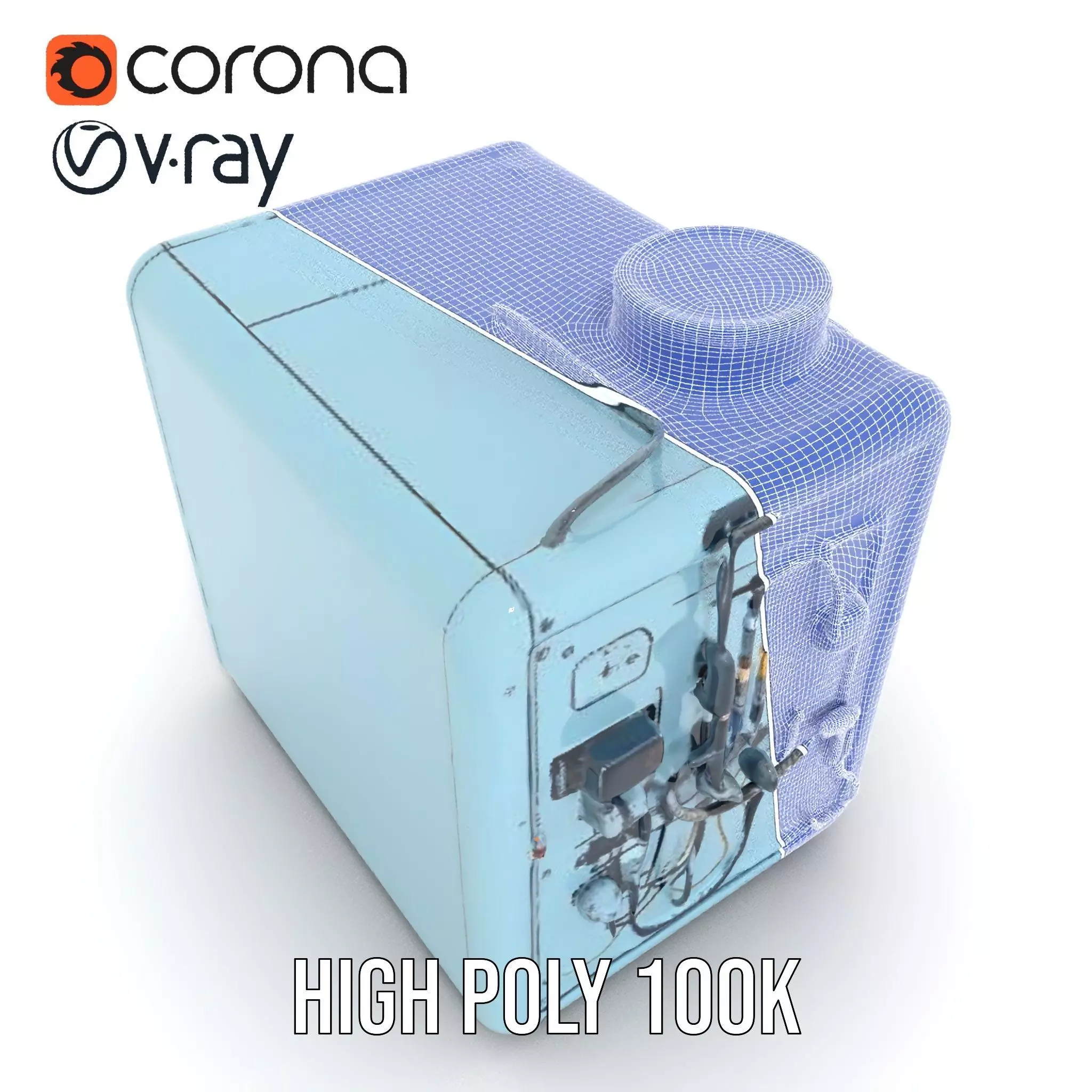 Industrial SciFi Control Room model pack Low-poly 3D model_34